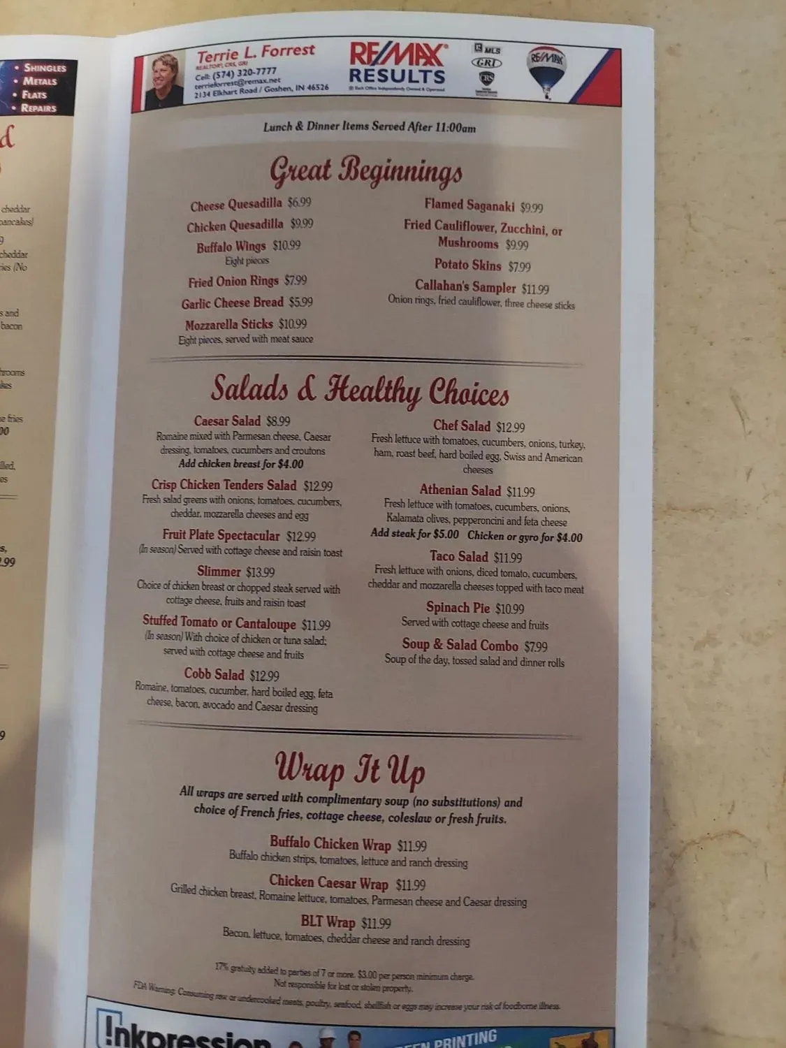 Menu 2