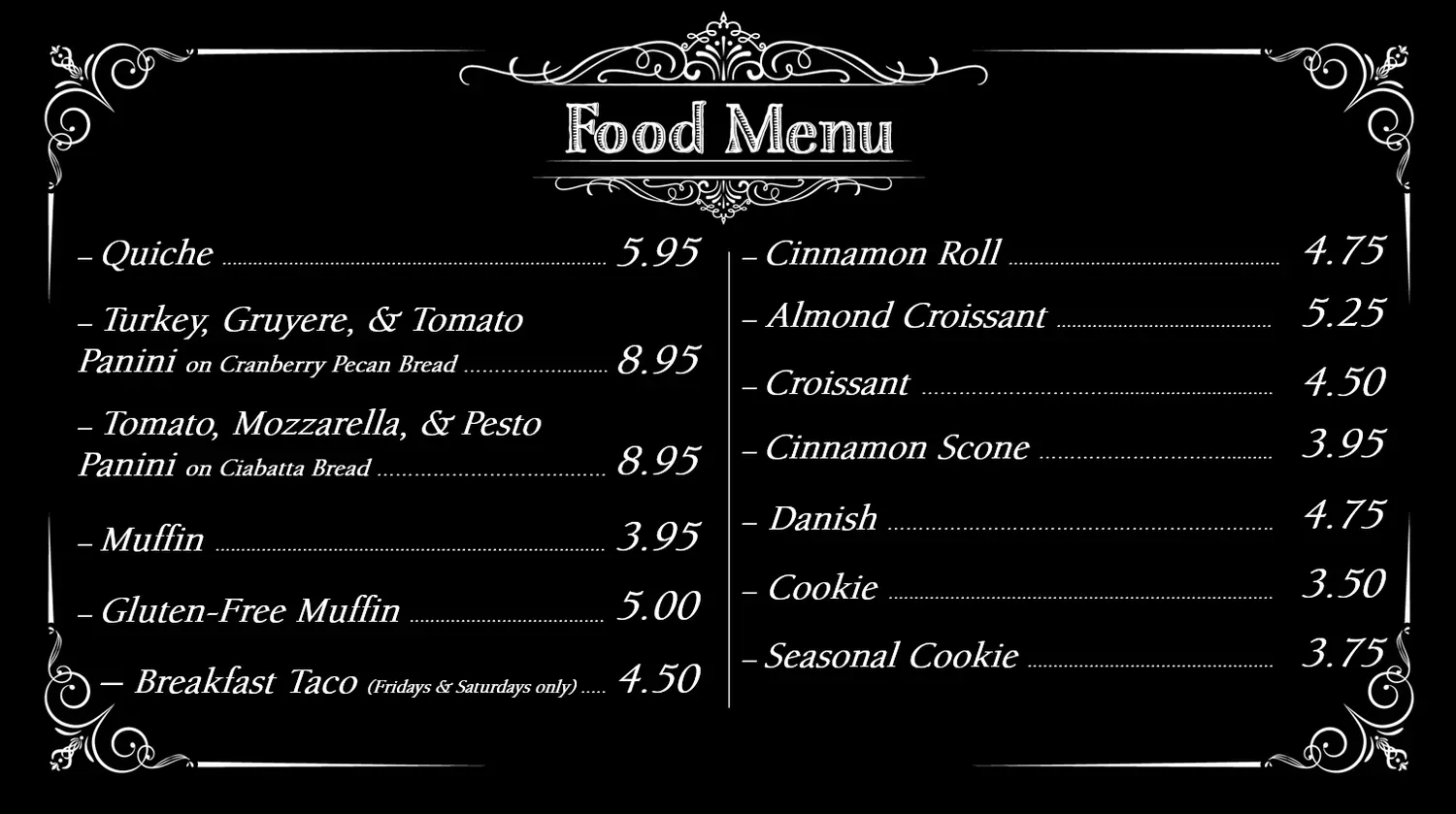 Menu 2