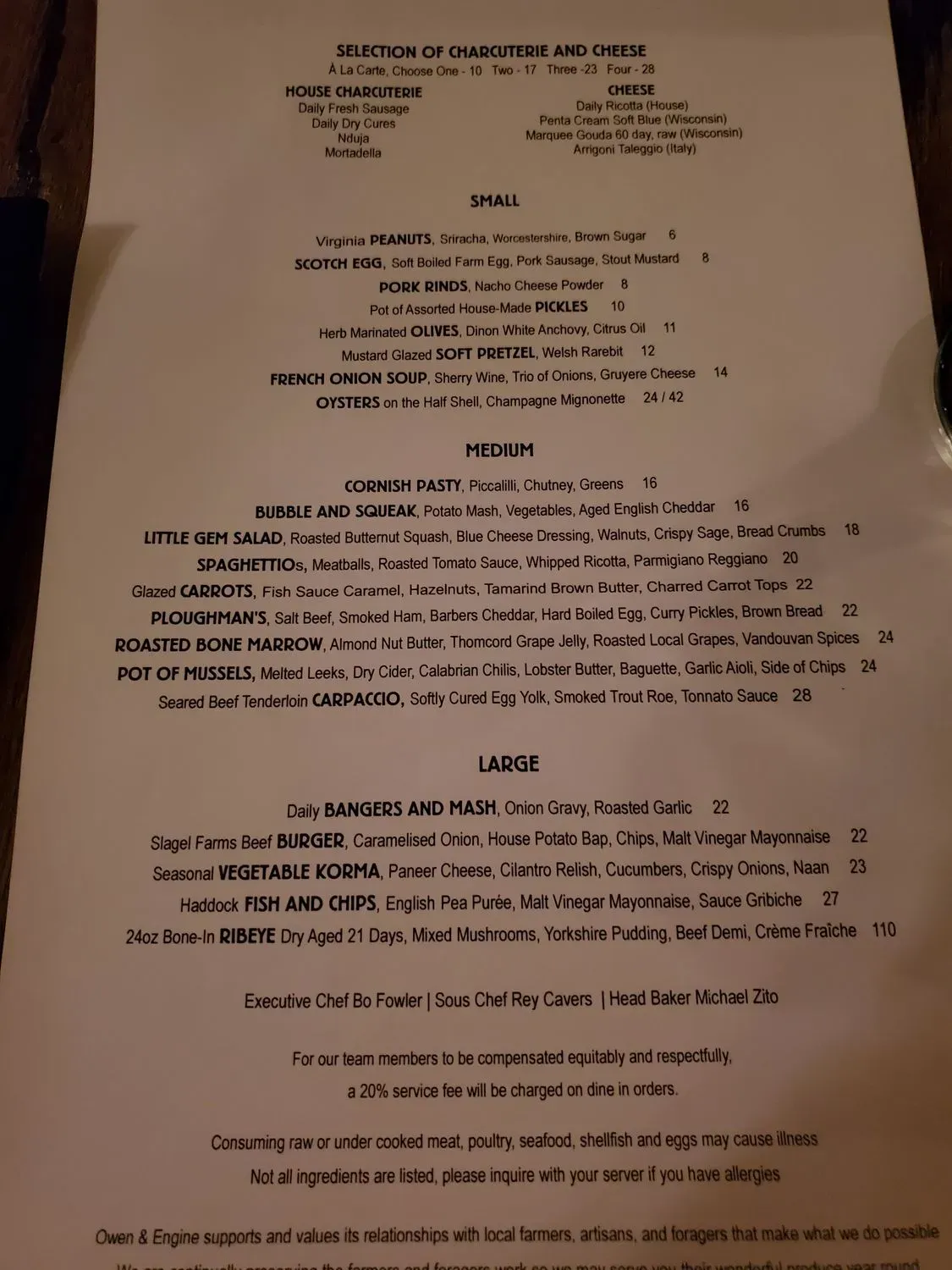 Menu 5