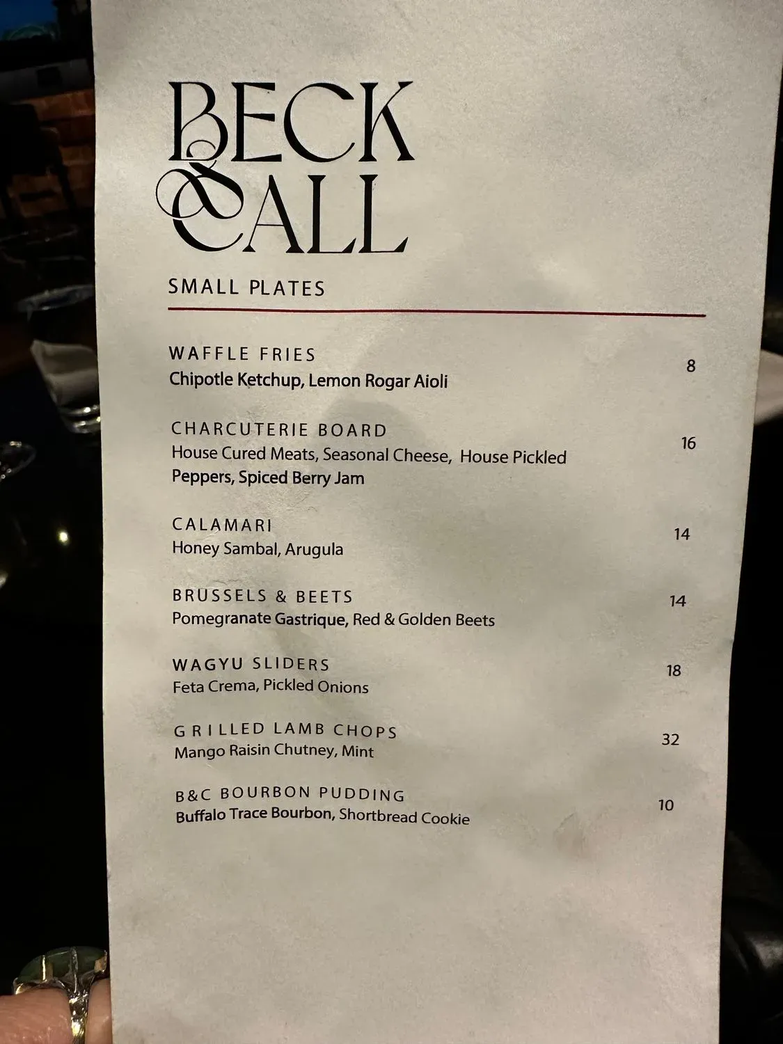 Menu 1