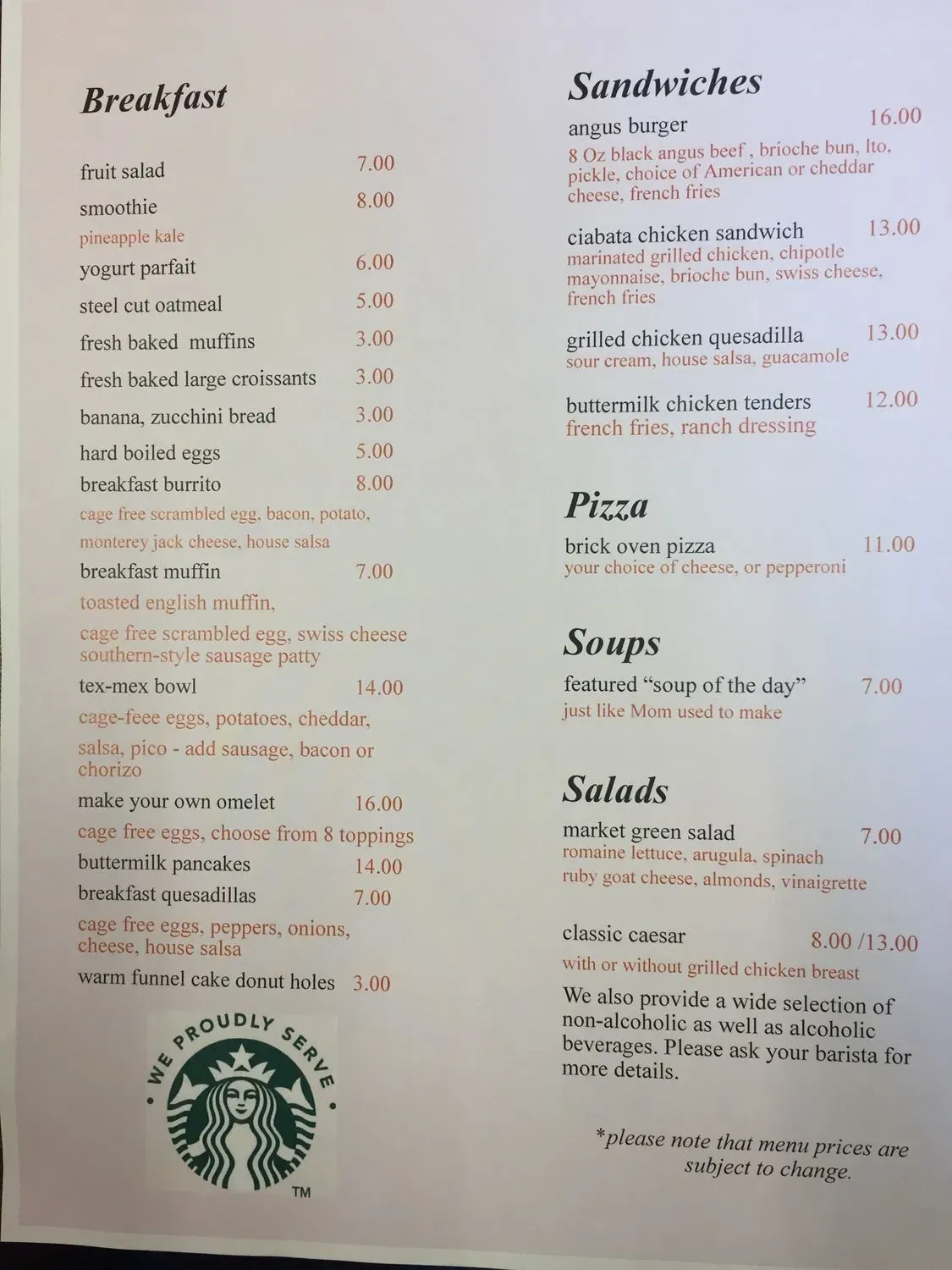 Menu 1