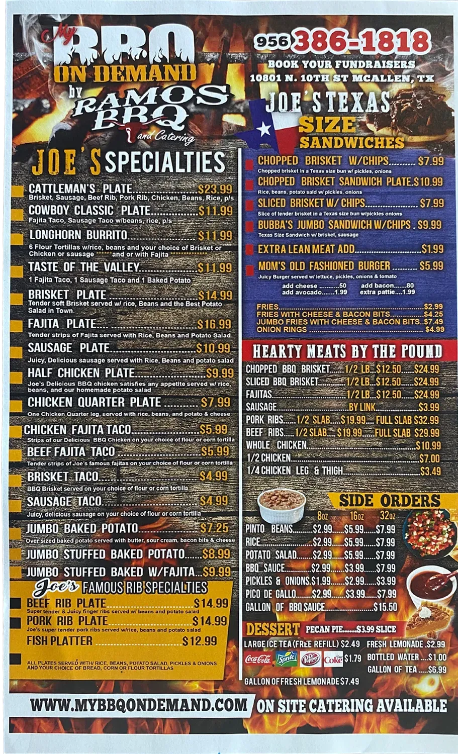 Ramos BBQ & Catering Menu | McAllen, TX | Checkle
