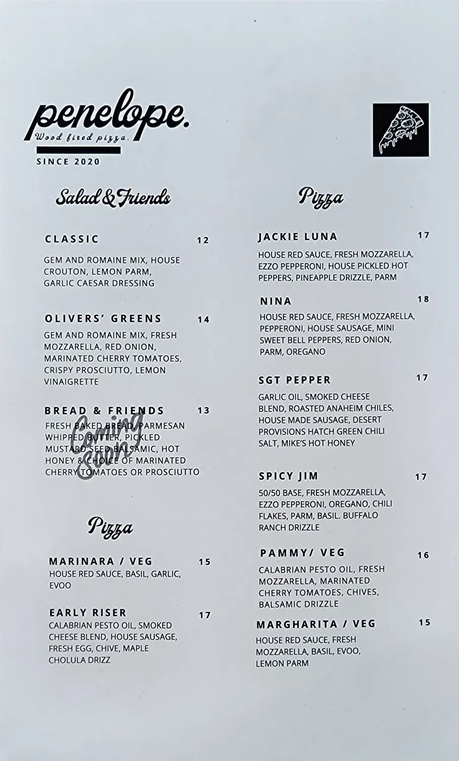 Menu 1