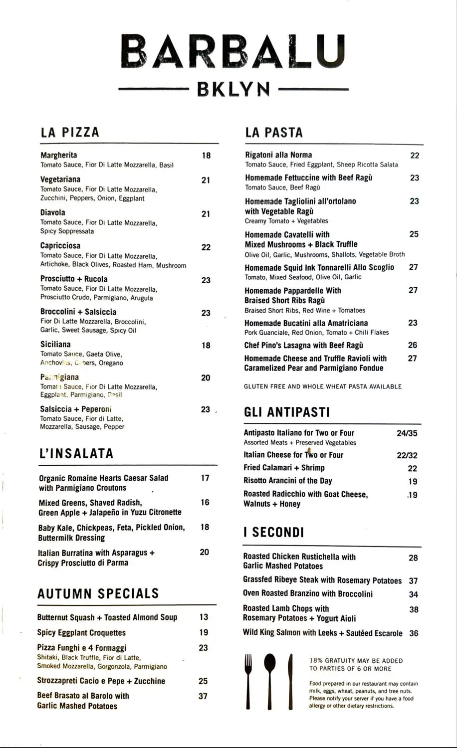 Menu 1