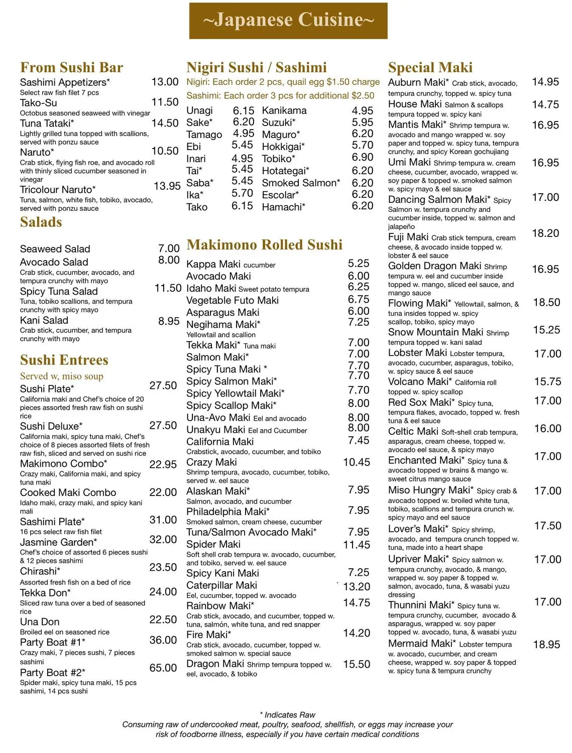 Menu 2