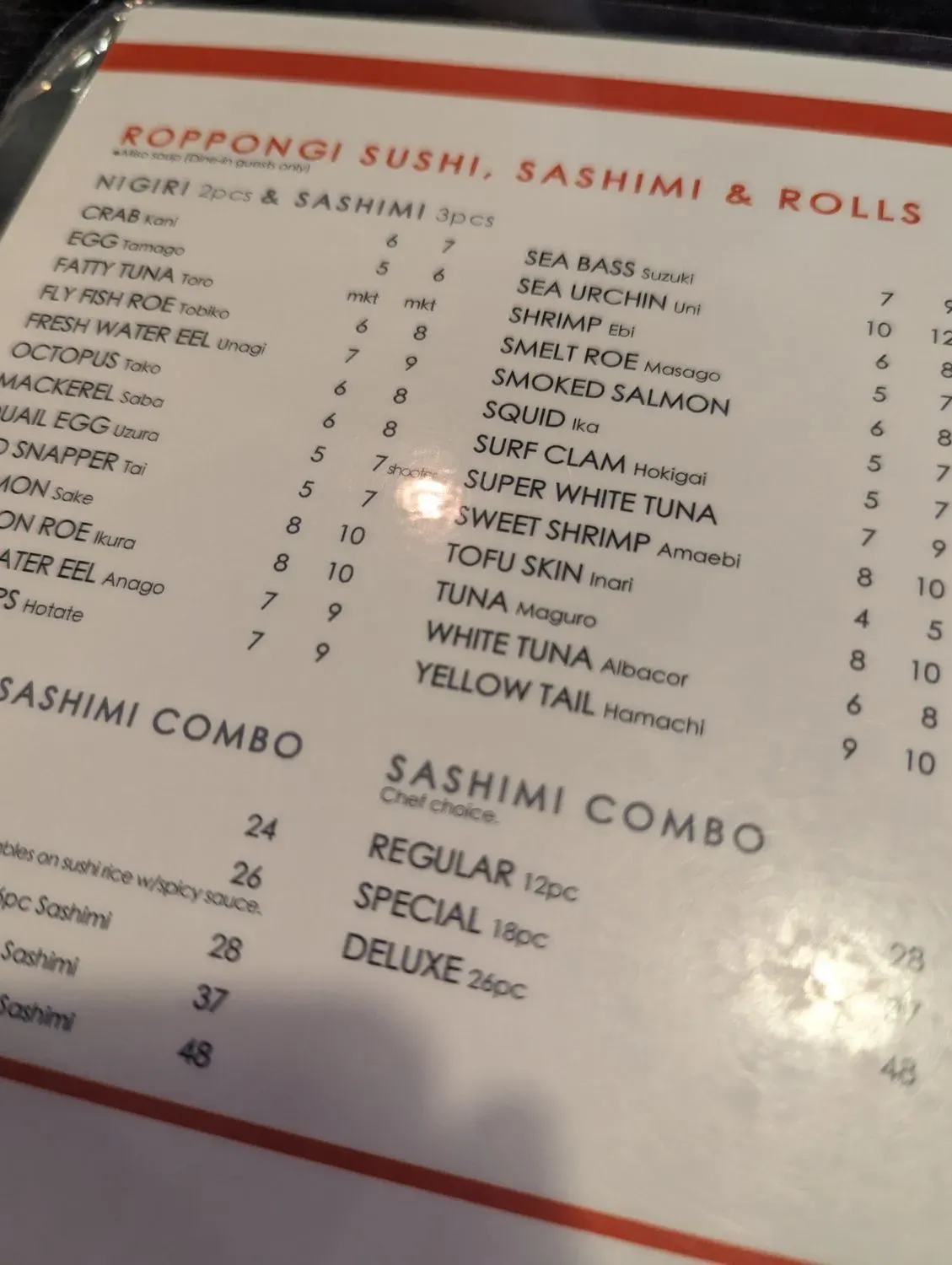 Menu 5