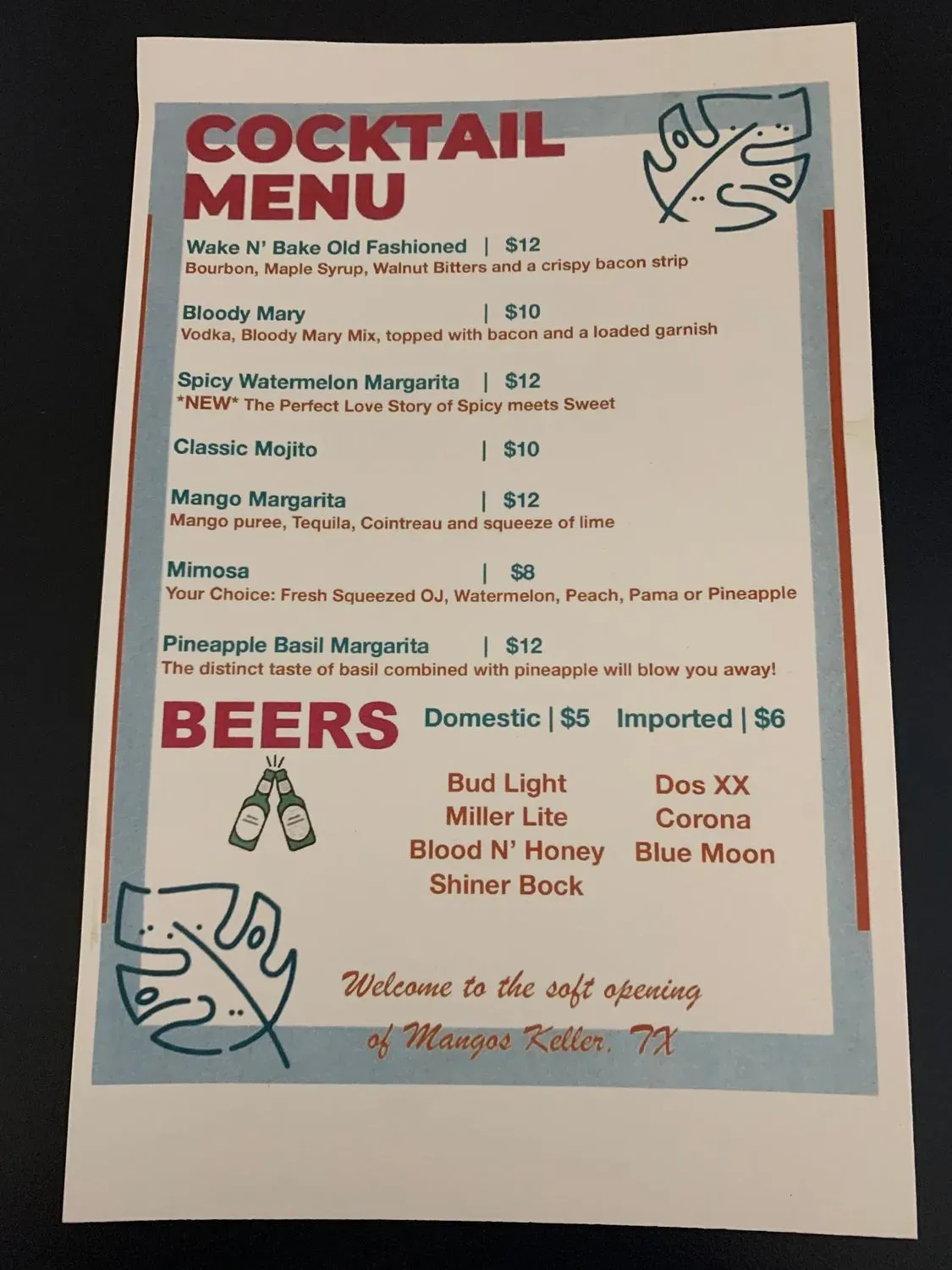 Menu 2