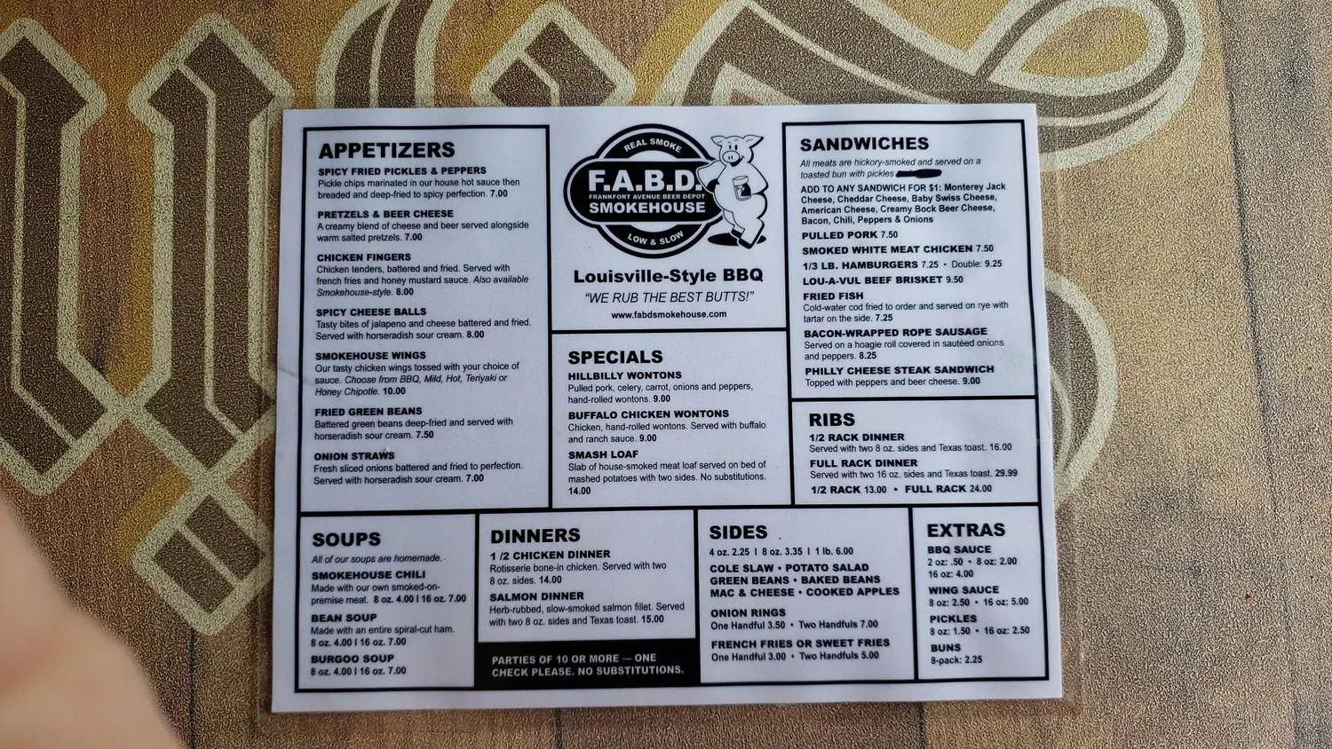 Menu 6