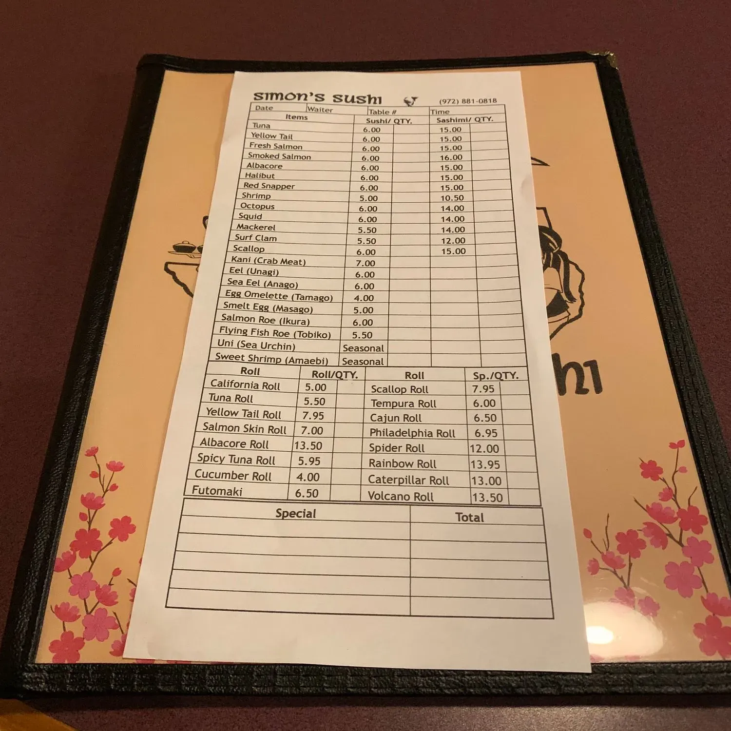 Menu 3