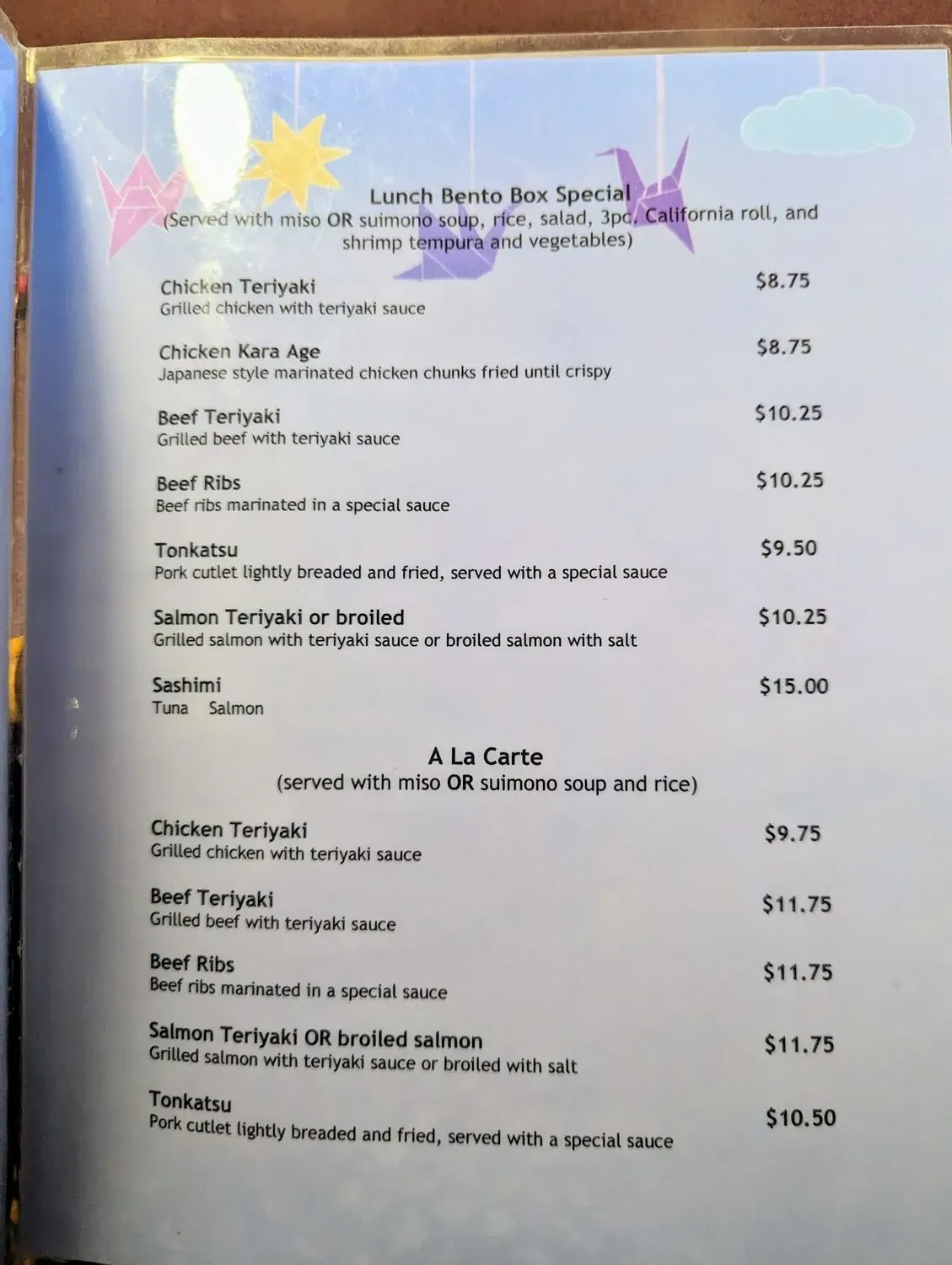 Menu 5