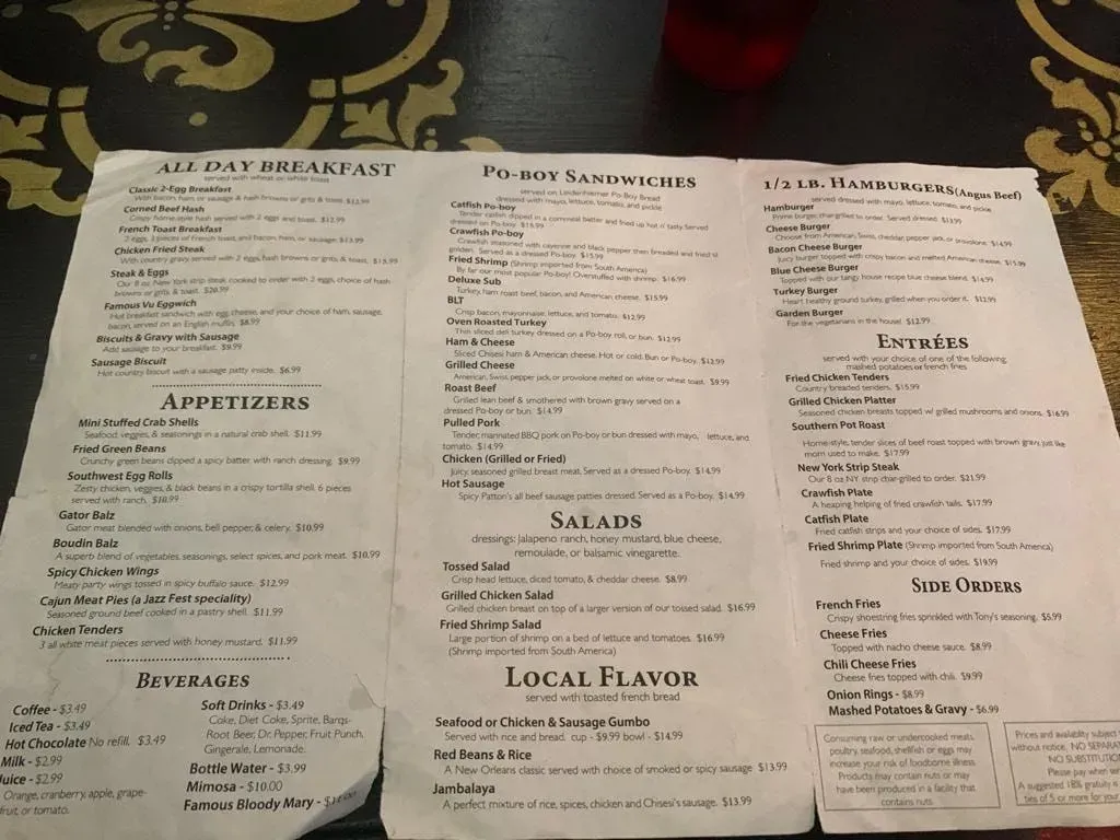 Menu 5