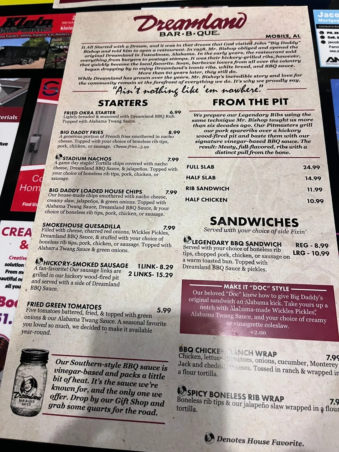 Menu 5