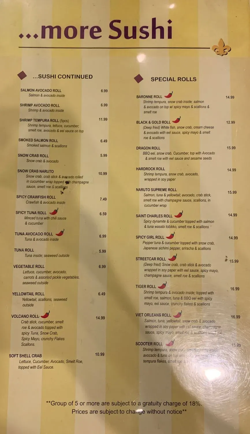 Menu 6