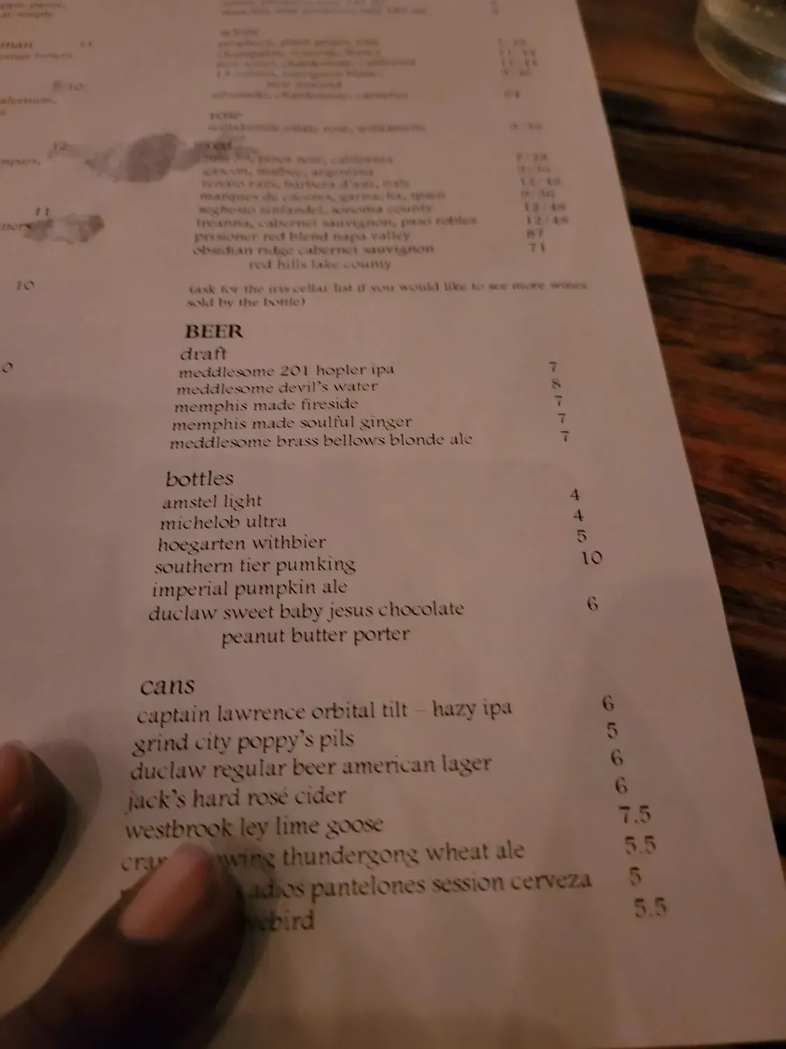 Menu 5