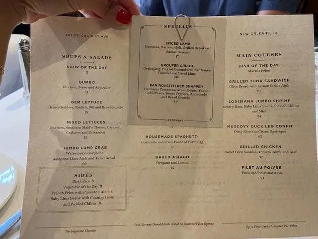 Menu 5