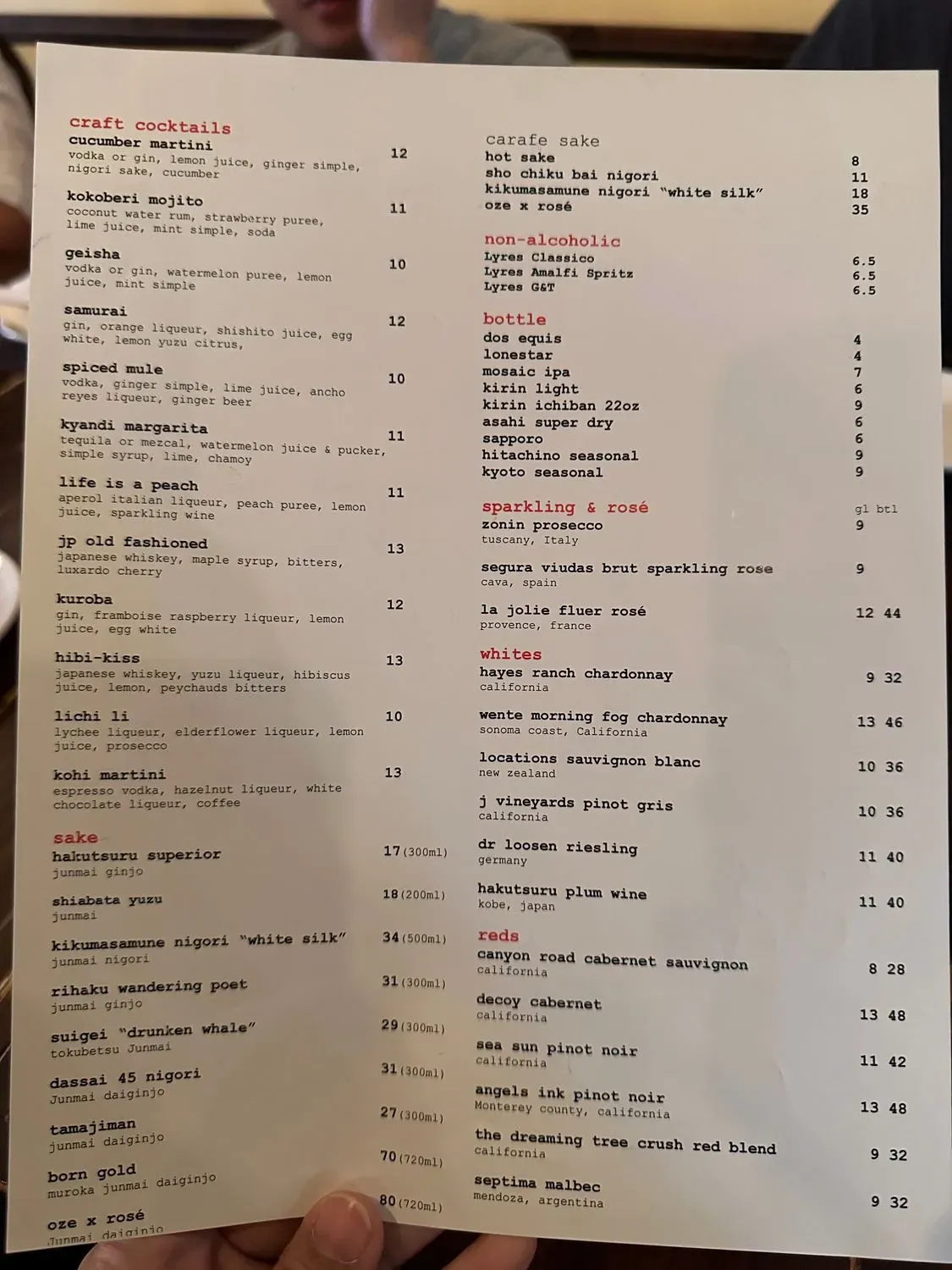 Menu 1