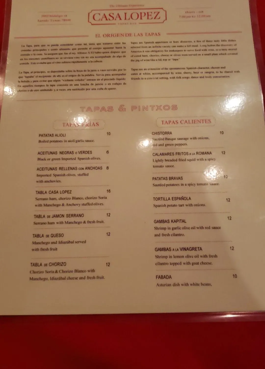 Menu 2