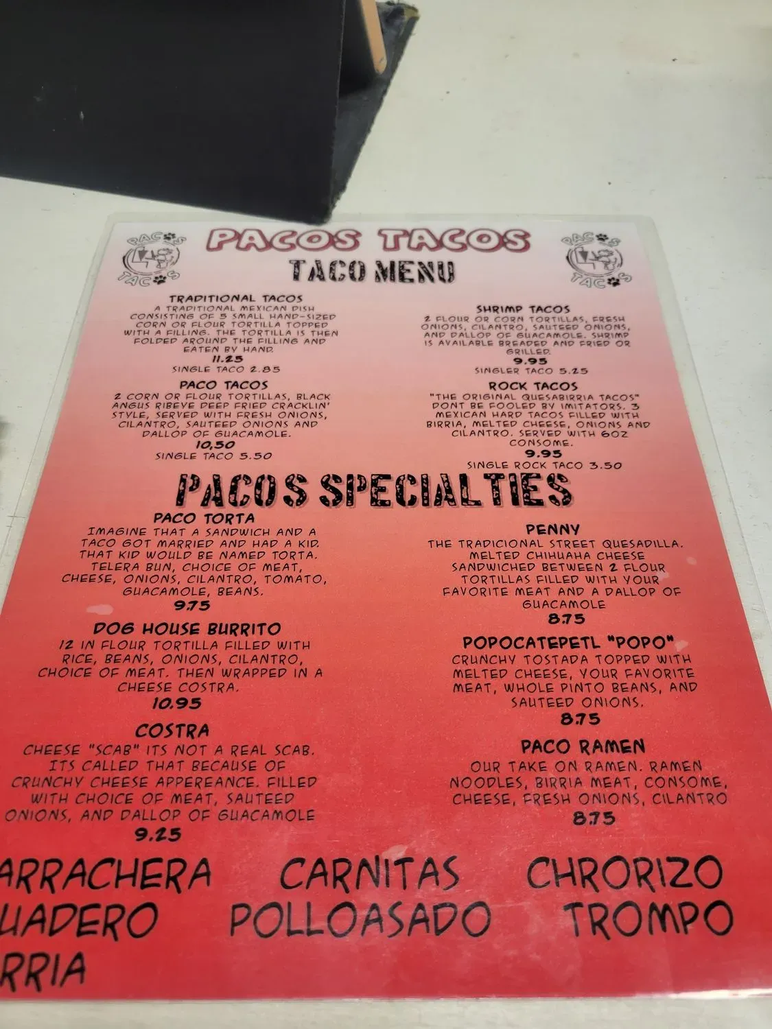 Menu 5