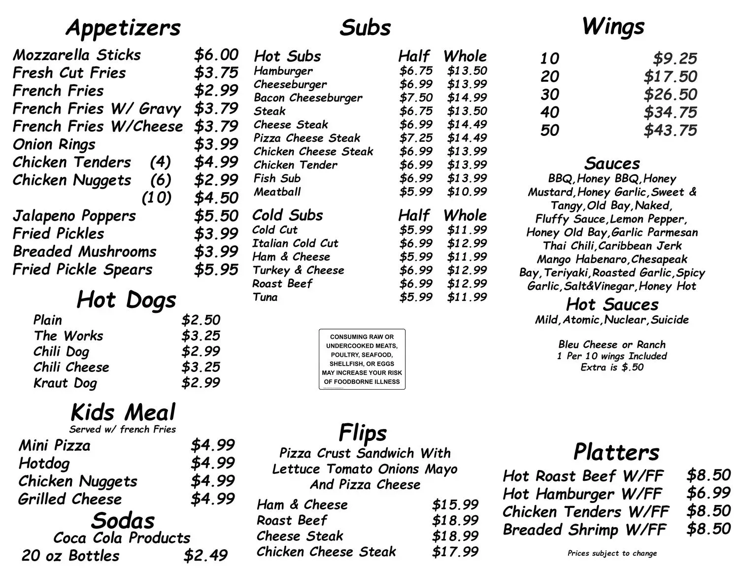 Menu 3