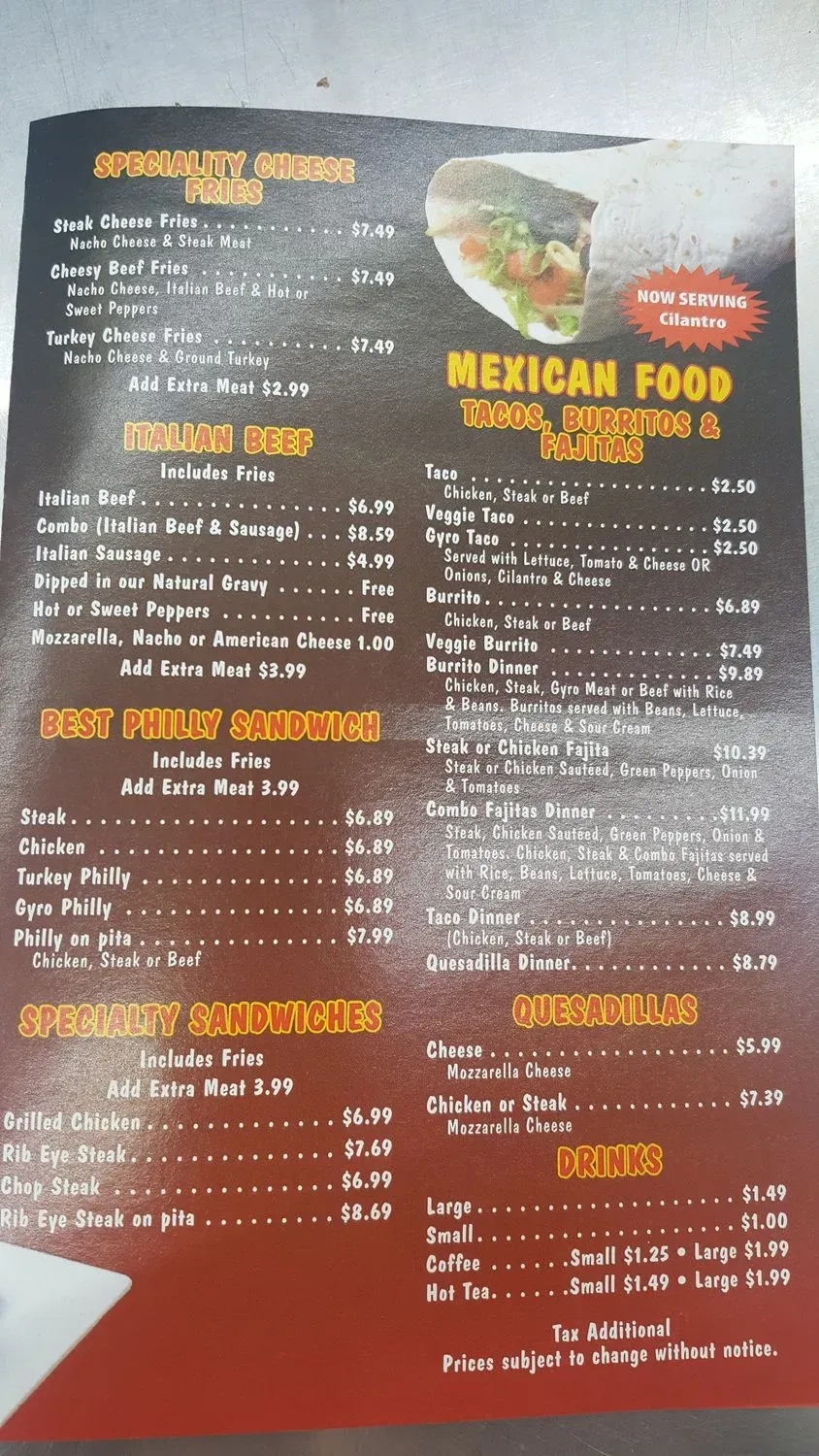 Menu 6