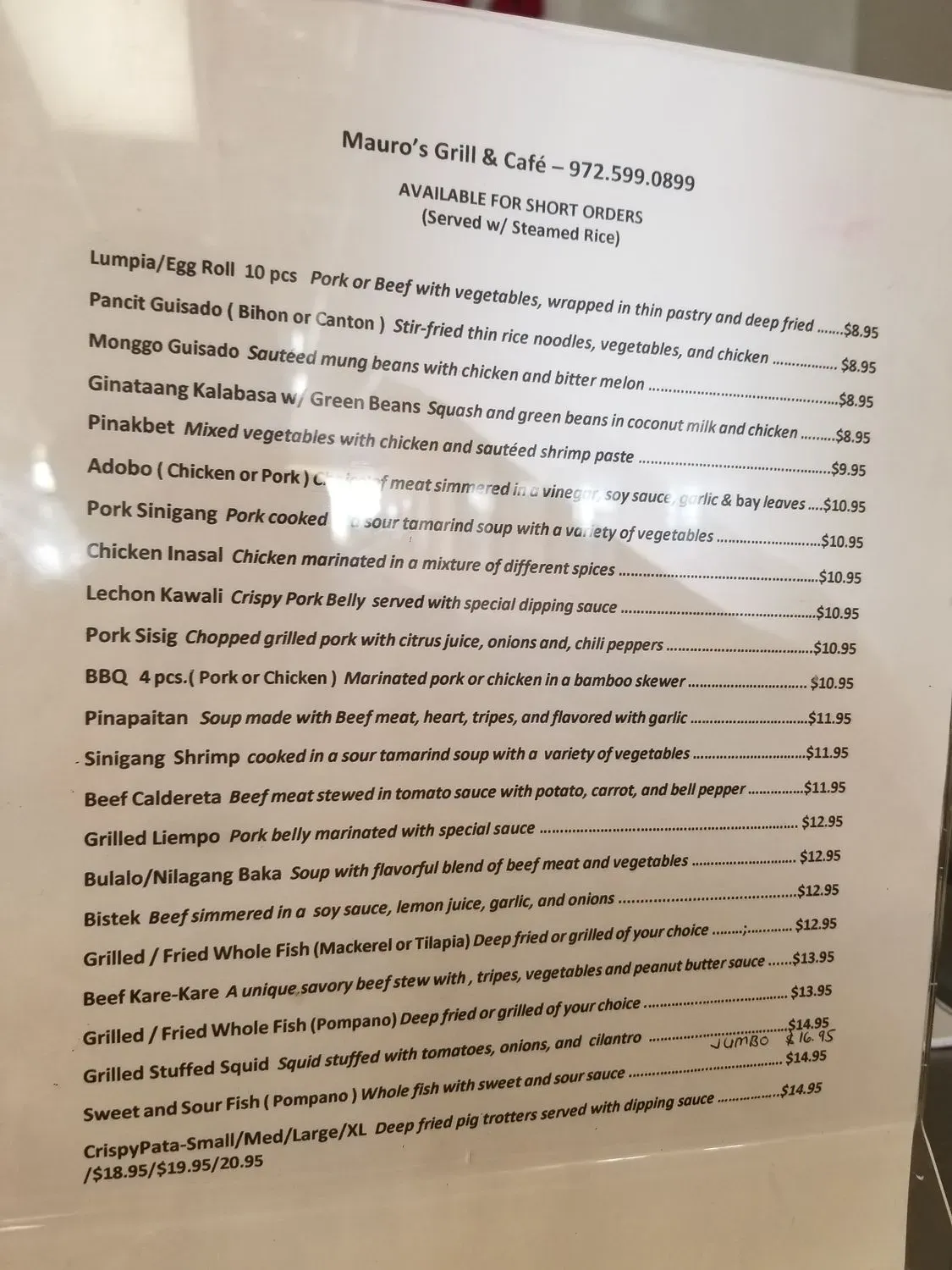 Menu 5