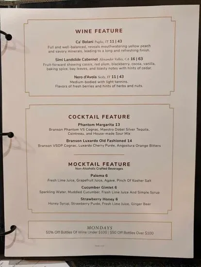 Menu 5