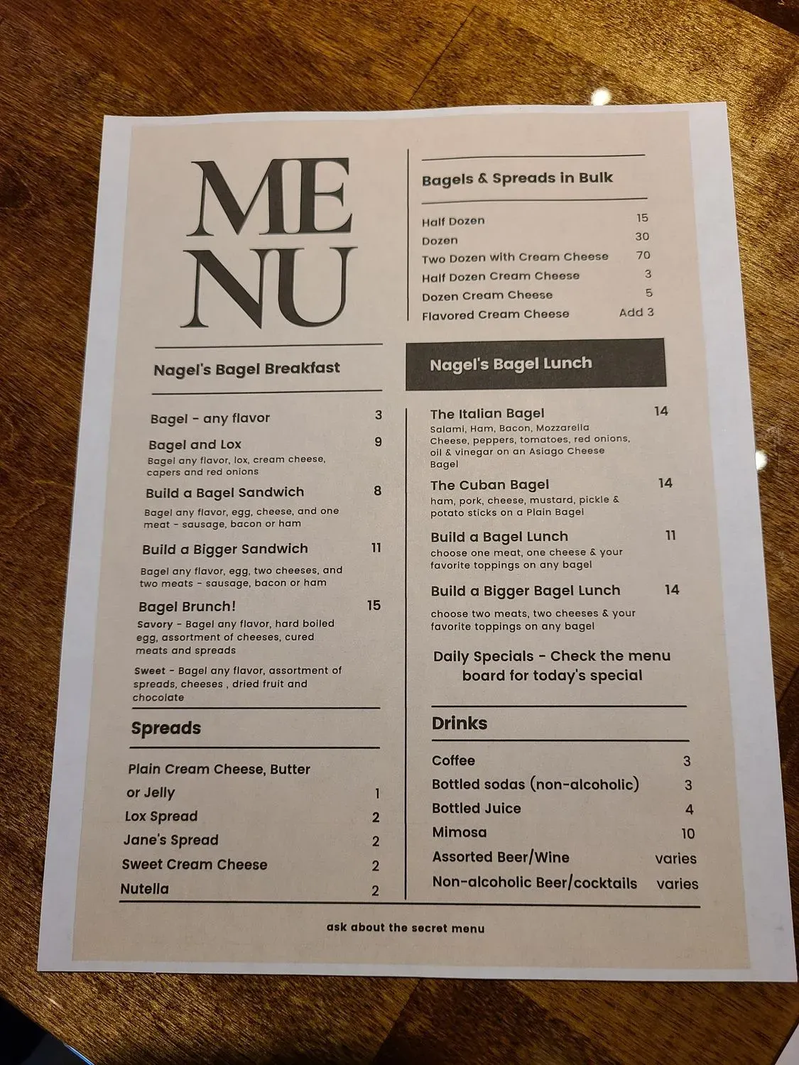 Menu 5