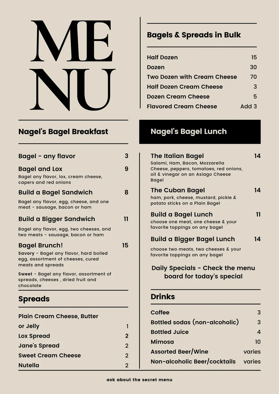 Menu 2