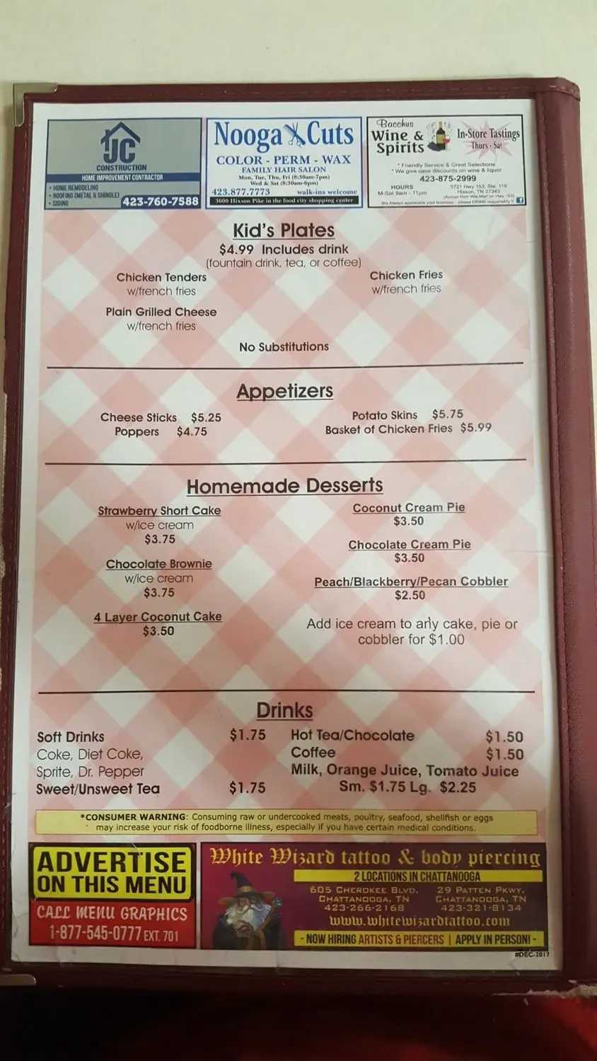 Menu 5