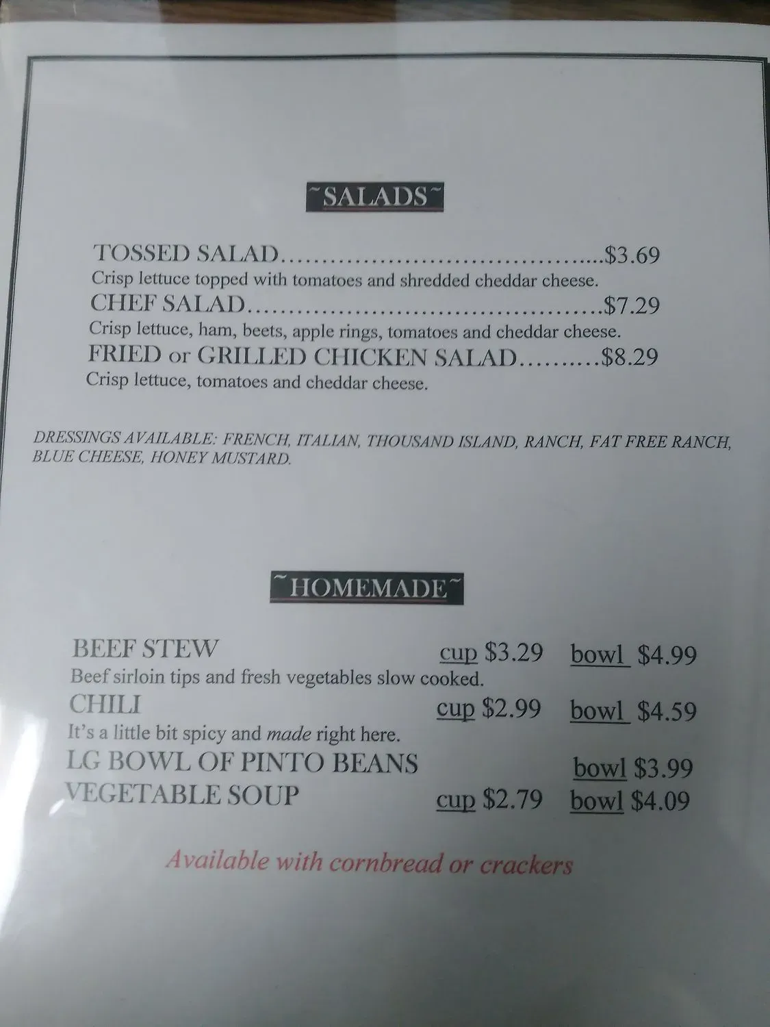 Menu 5