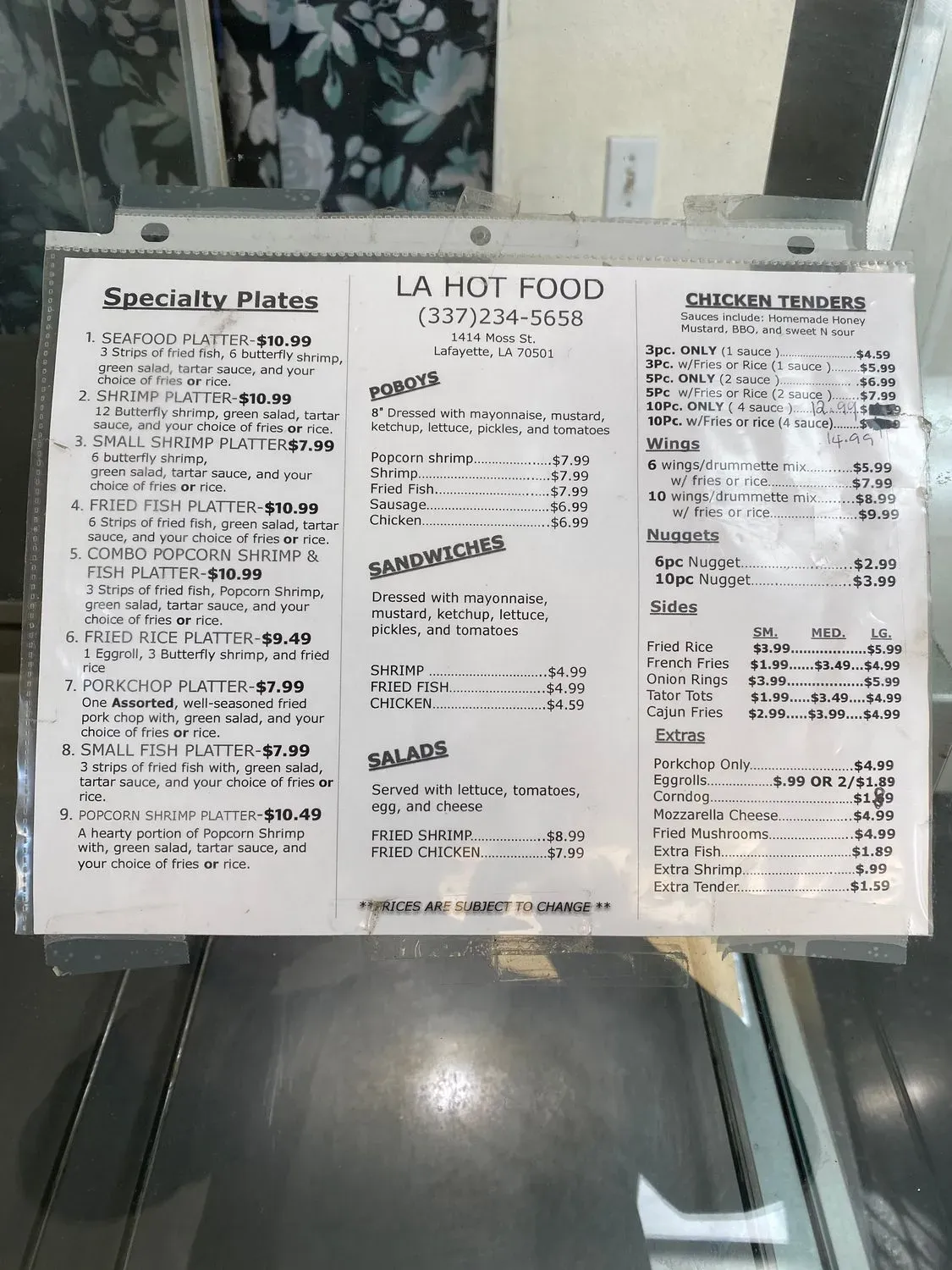 Menu 1