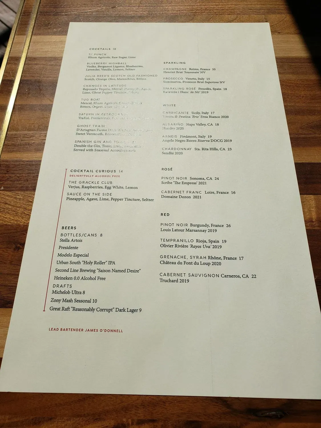 Menu 1