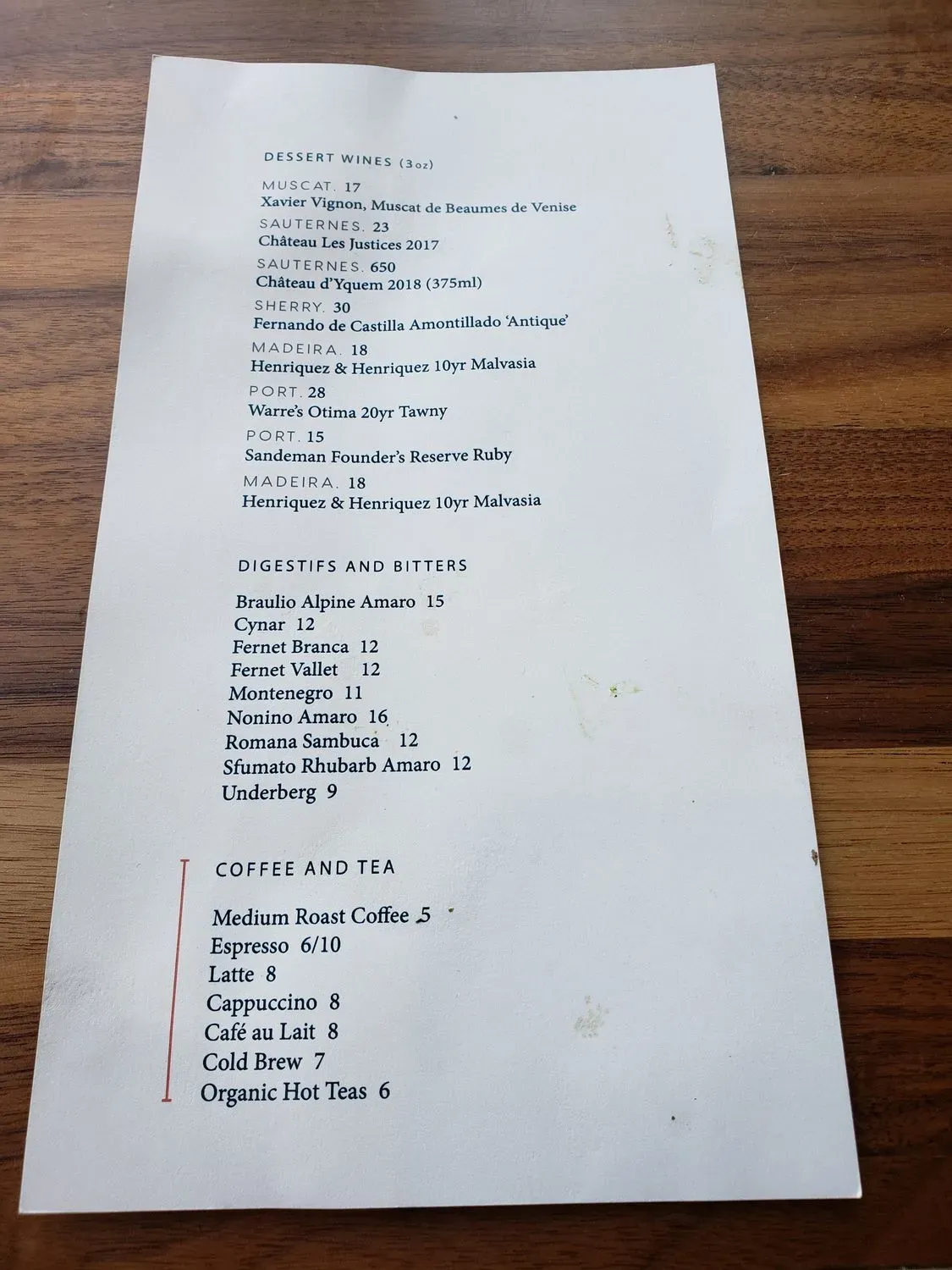 Menu 2