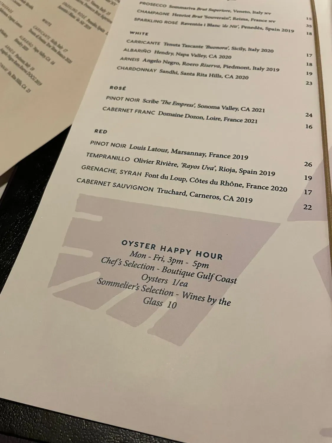 Menu 5