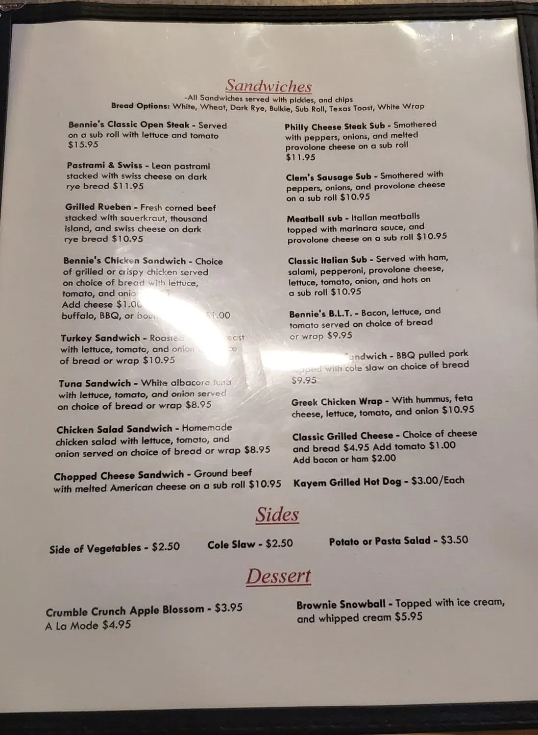 Menu 2