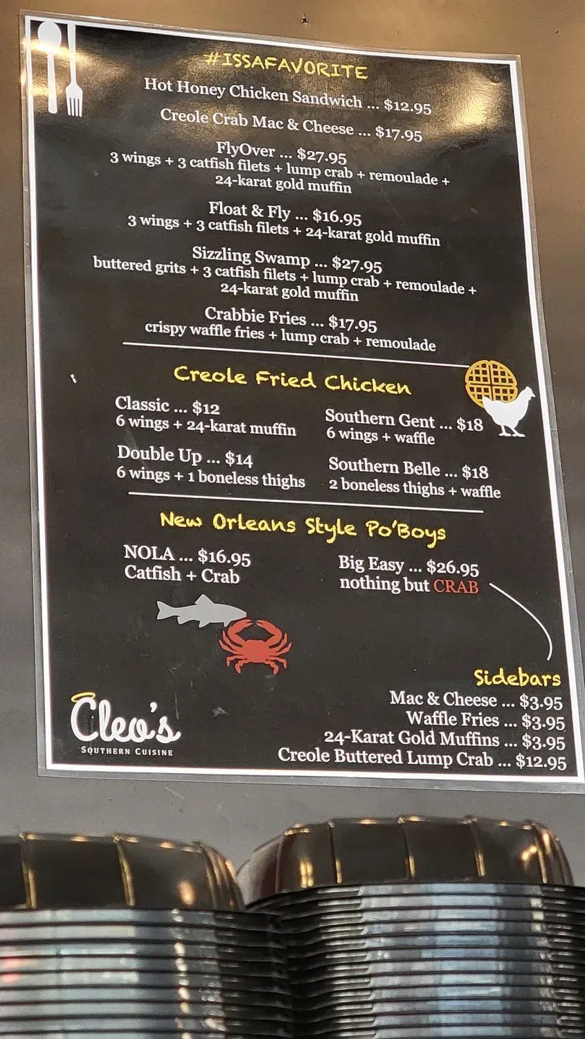 Cleo’s Menu - Updated November 2025