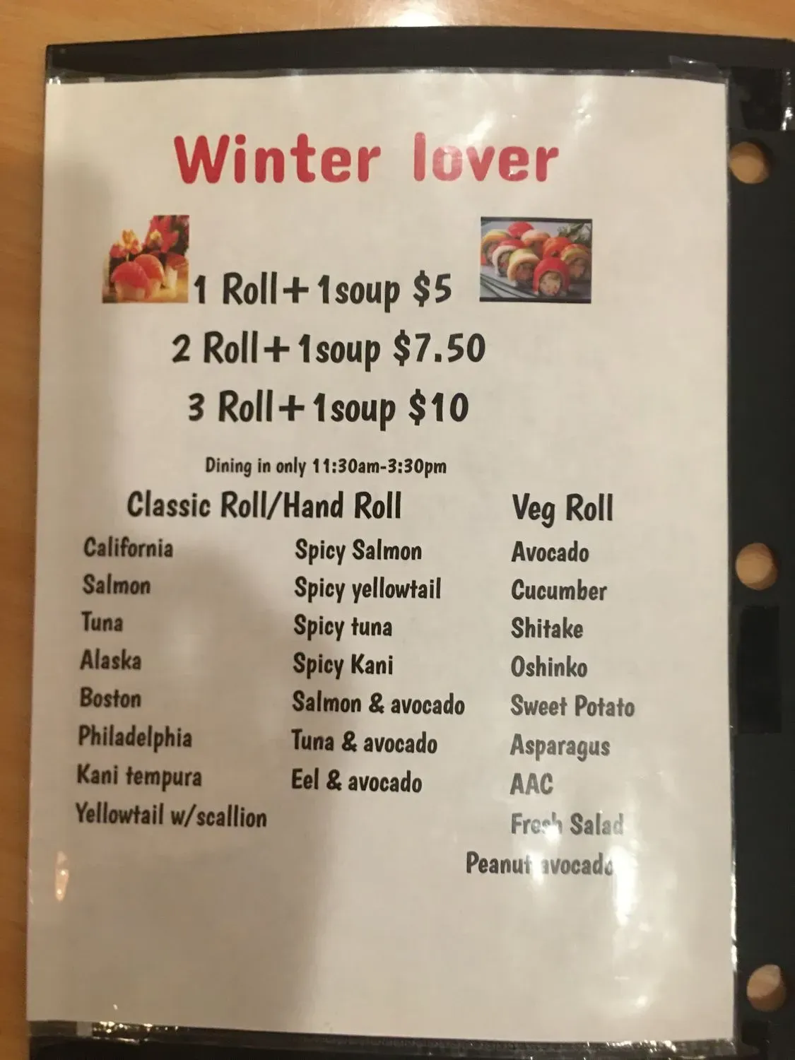 Menu 2