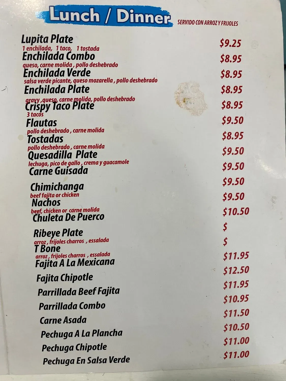 Menu 1