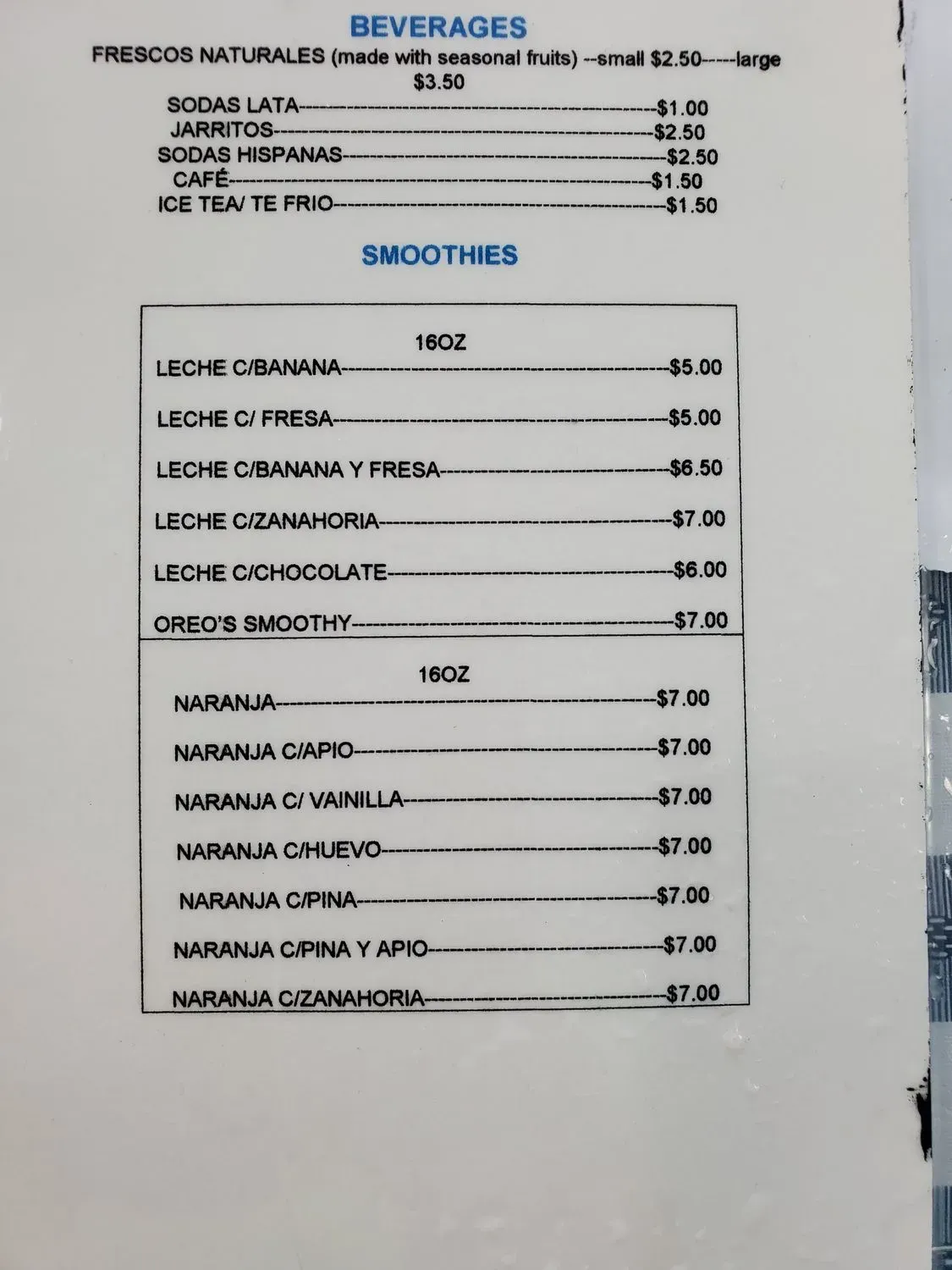 Menu 2