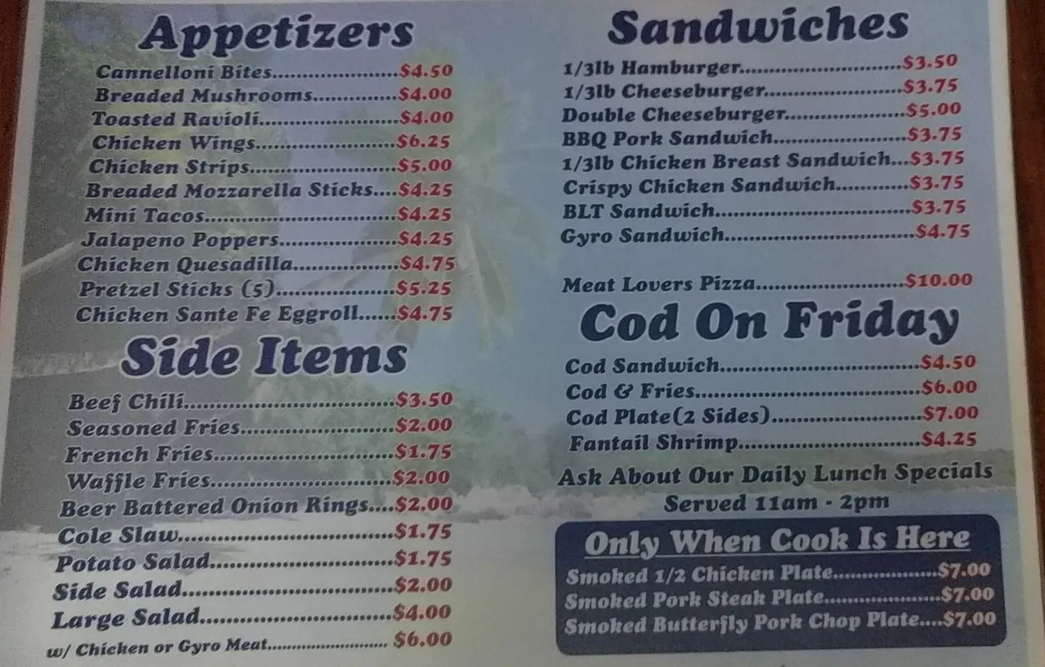 Menu 2