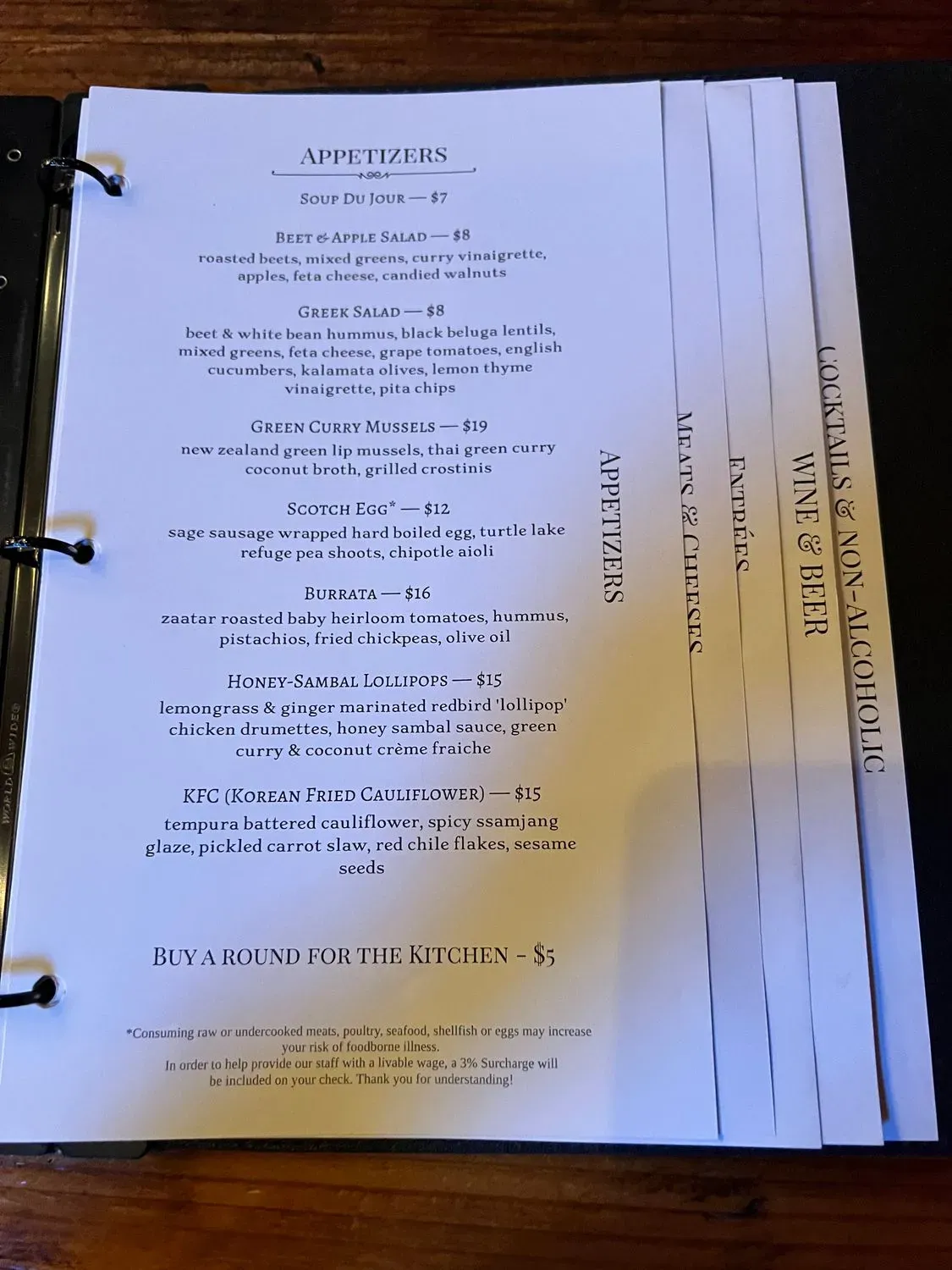 Menu 5