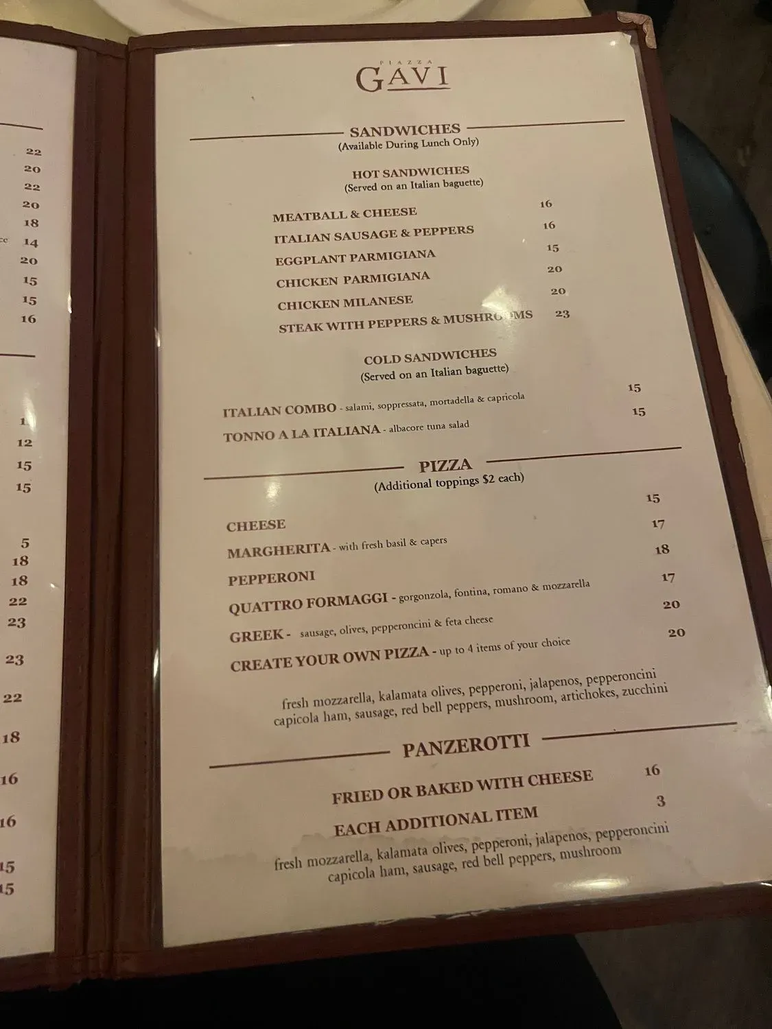 Menu 4