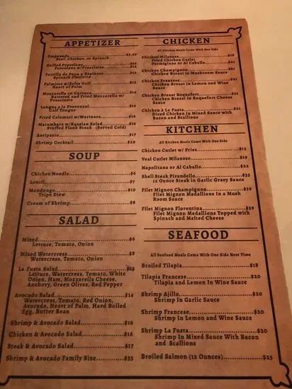 Menu 5