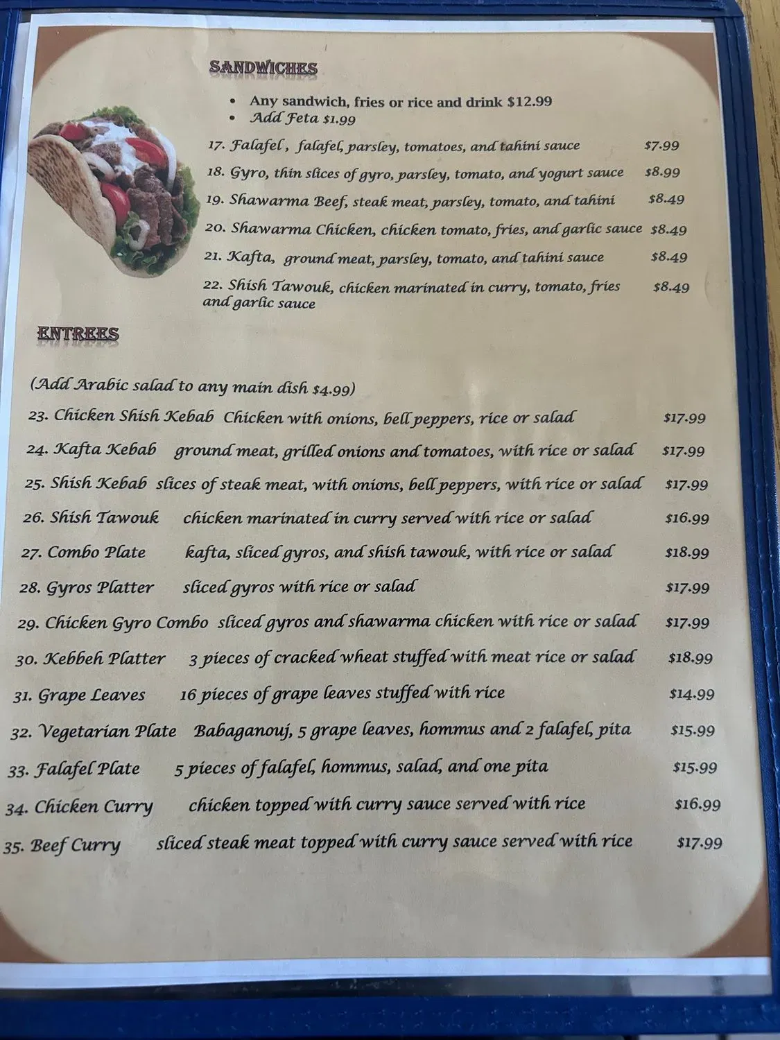 Menu 1