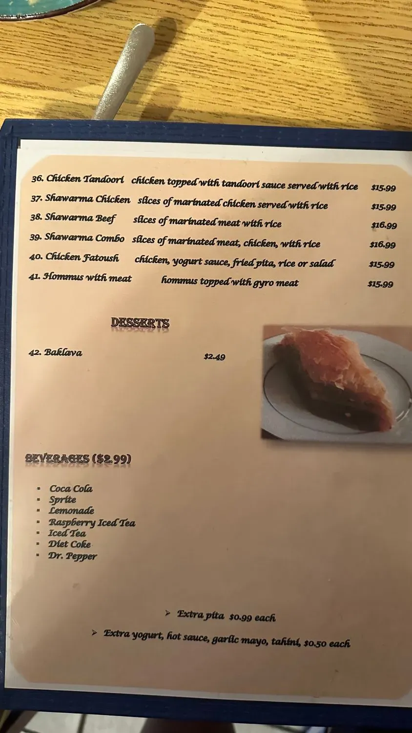 Menu 5