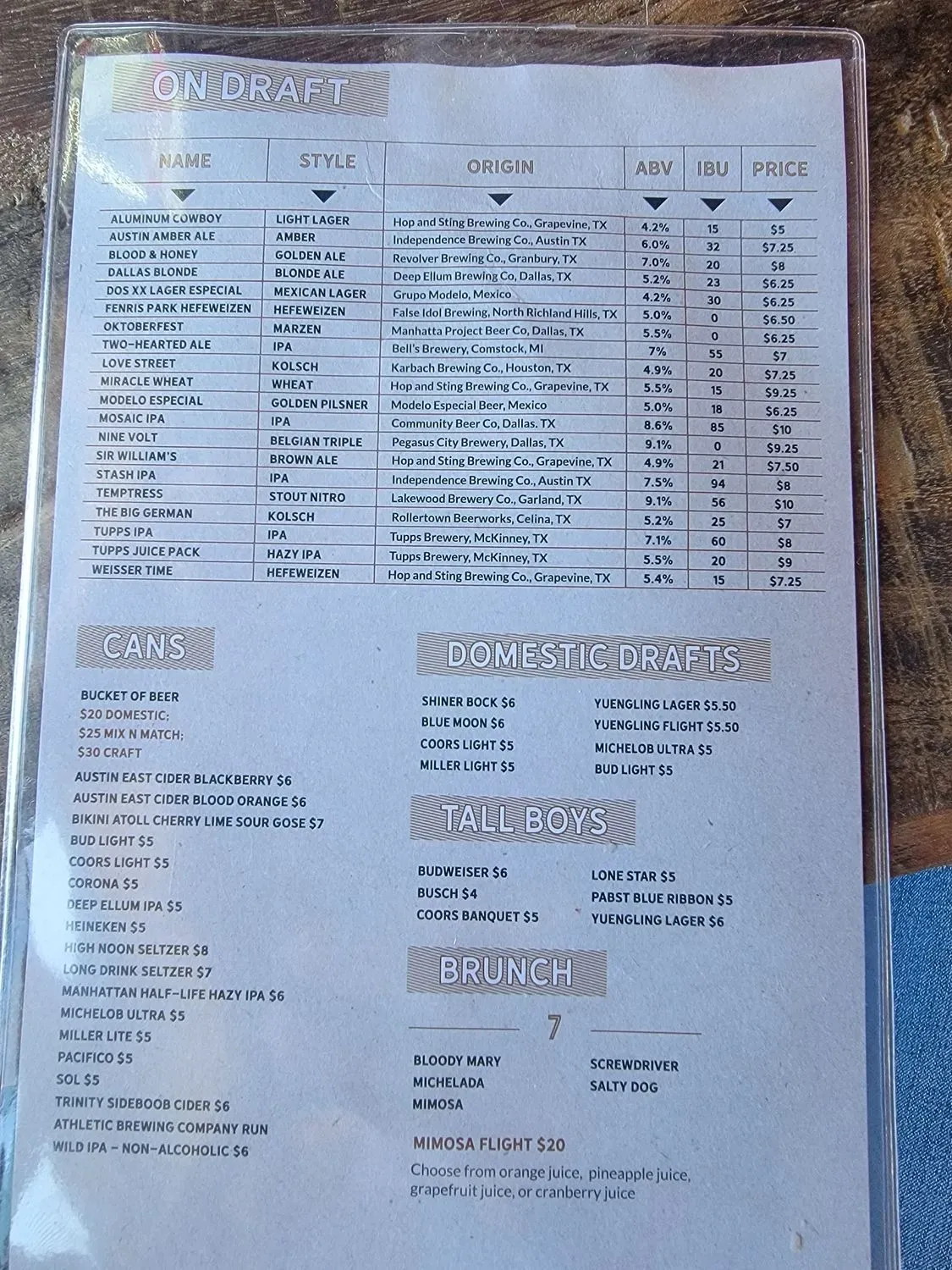 Menu 2