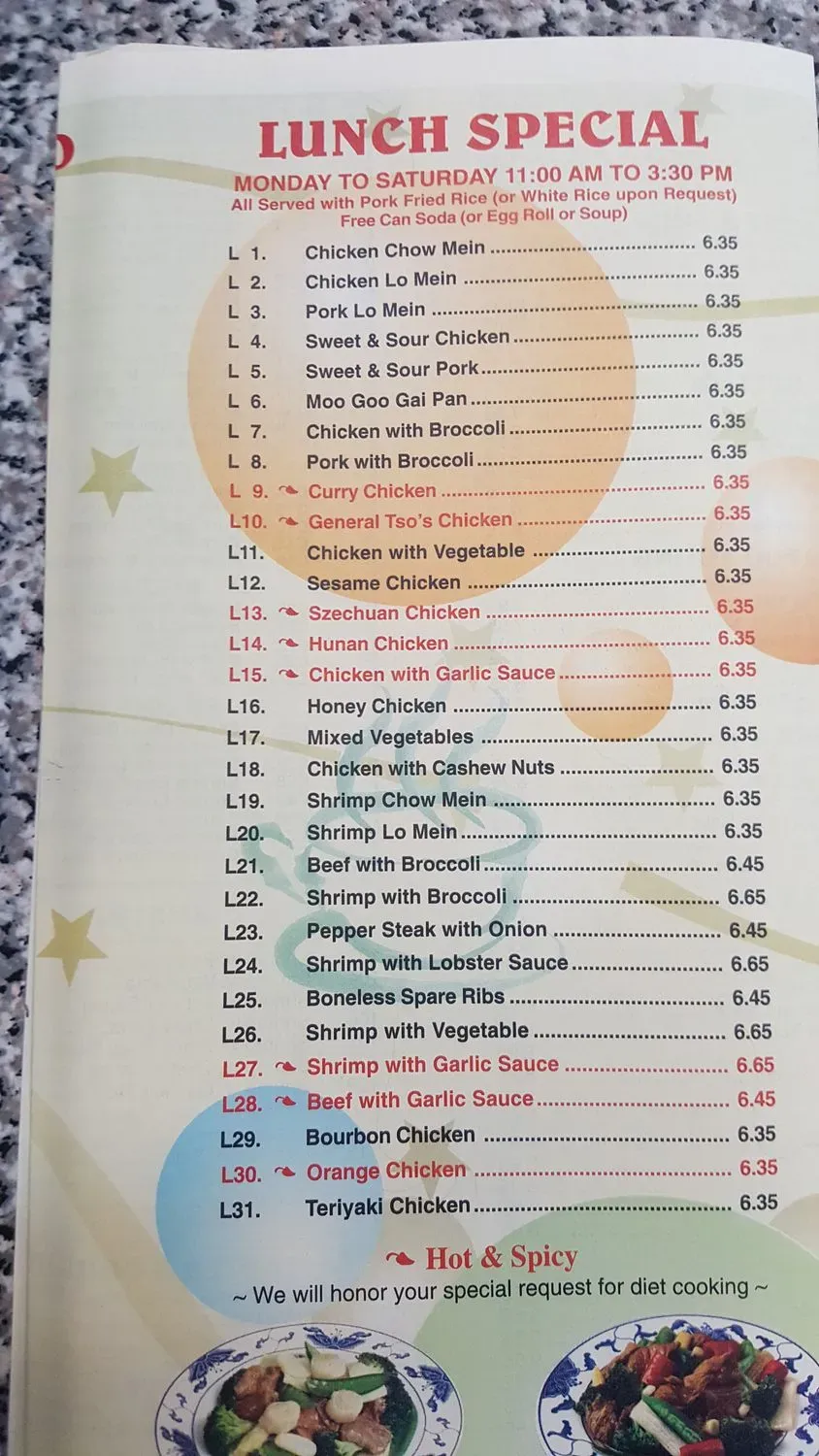 Menu 6