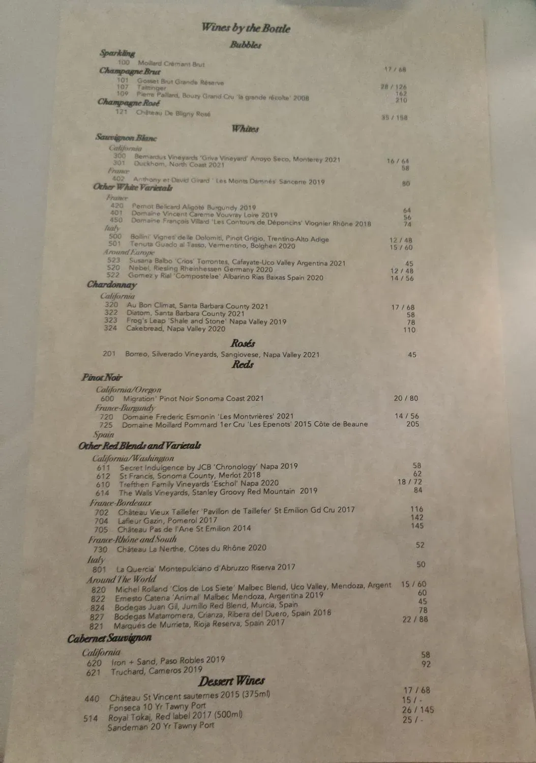 Menu 3