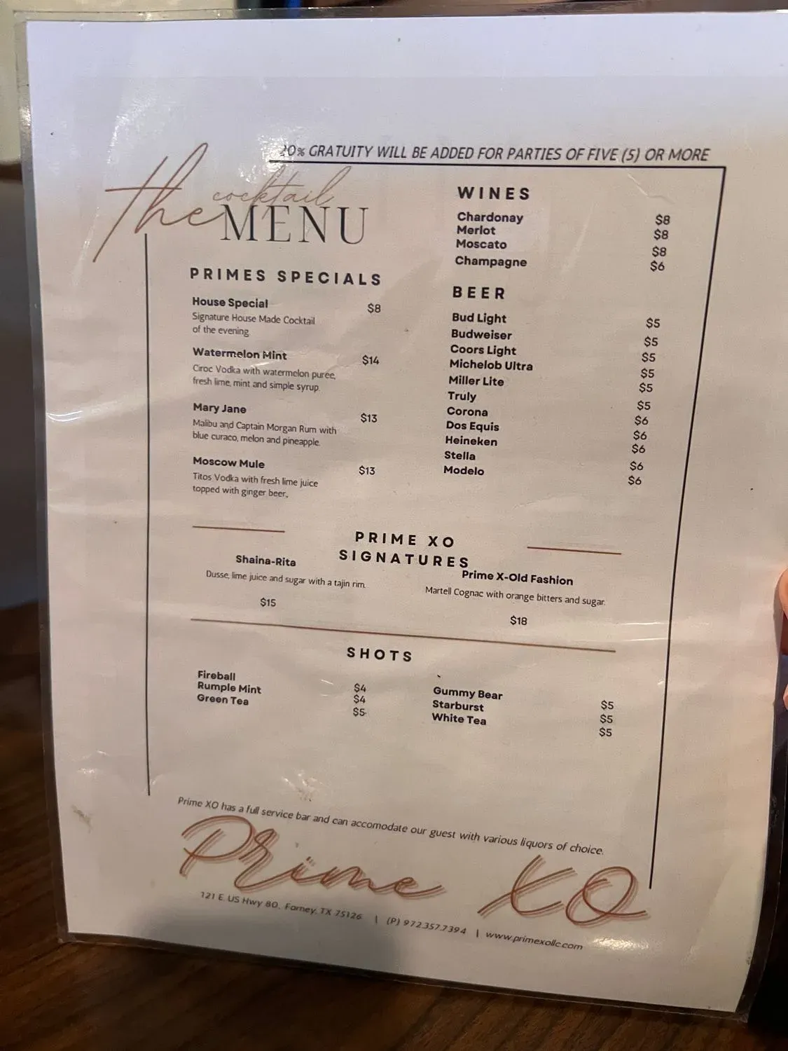 Menu 1