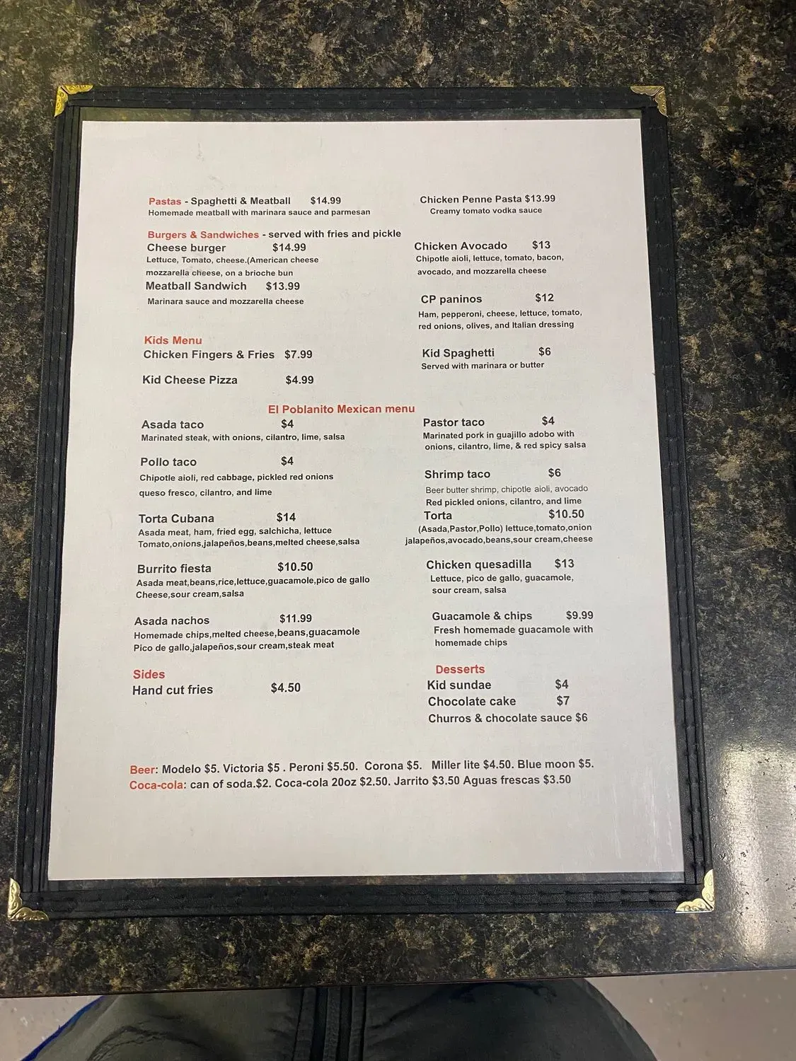 Menu 5